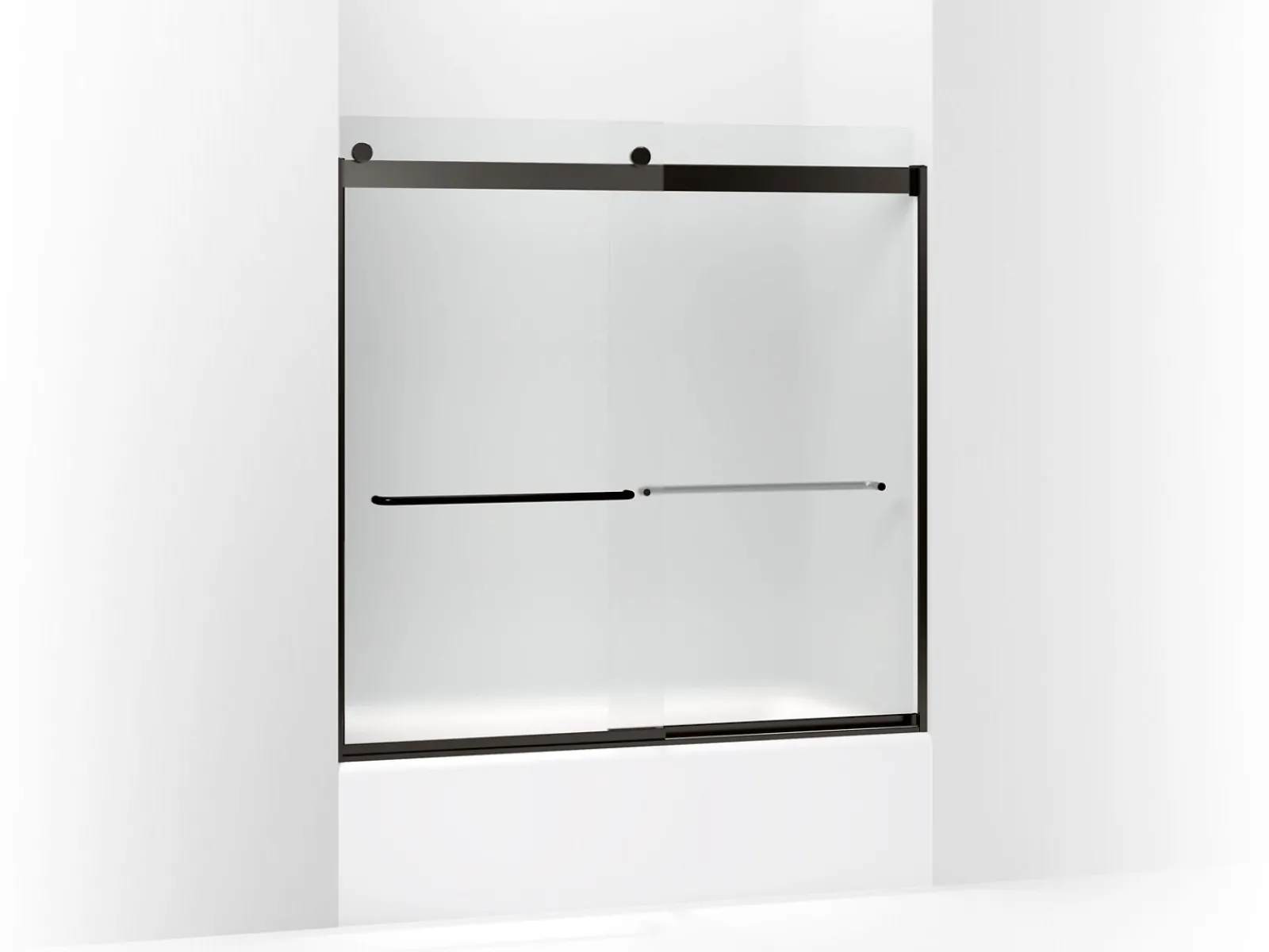 56-5/8"-59-5/8" W x 59-3/4" H bypass bath door with 1/4"-thick Frosted glass^Kohler Hot