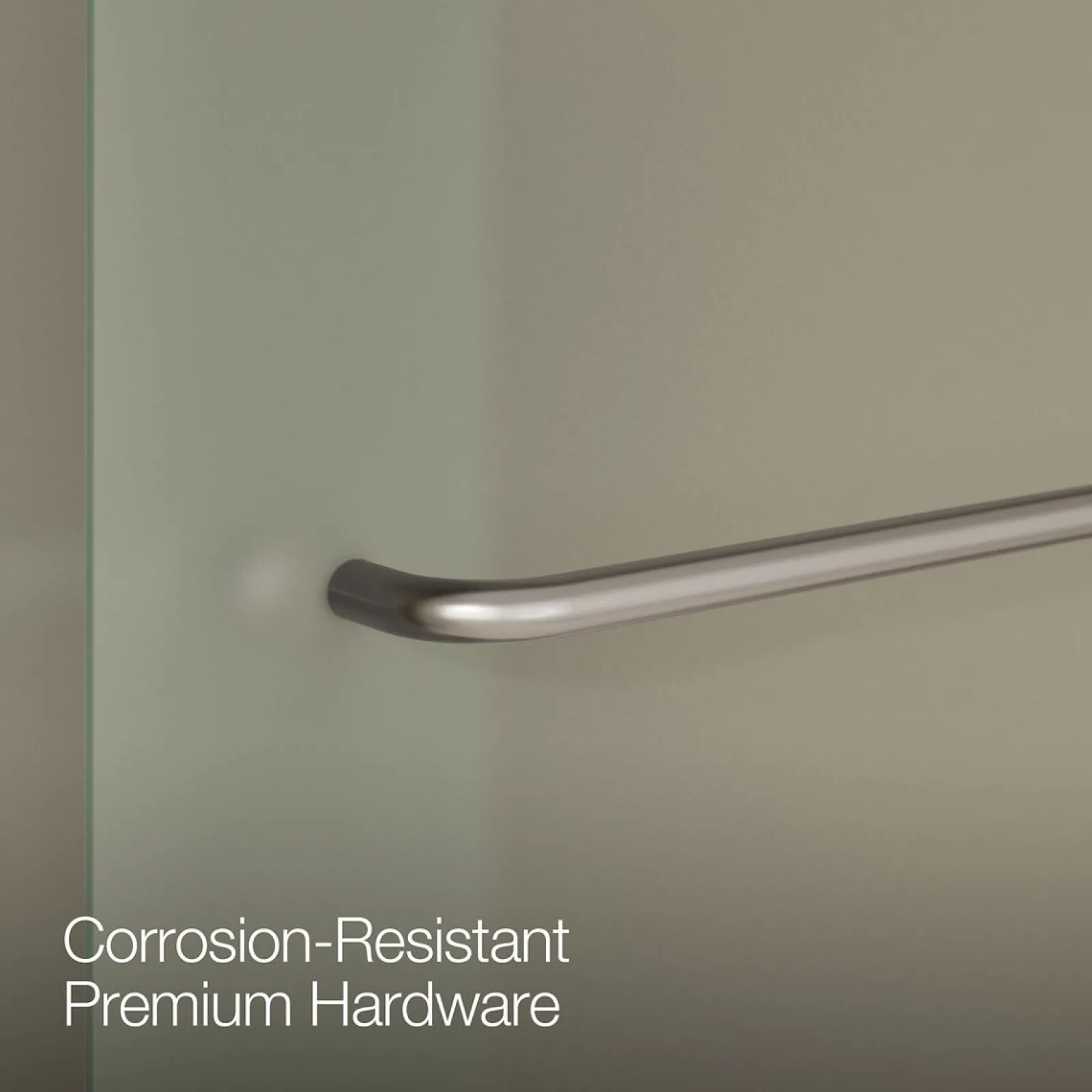 56-5/8"-59-5/8" W x 62" H bypass bath door with 1/4"-thick Frosted glass^Kohler New