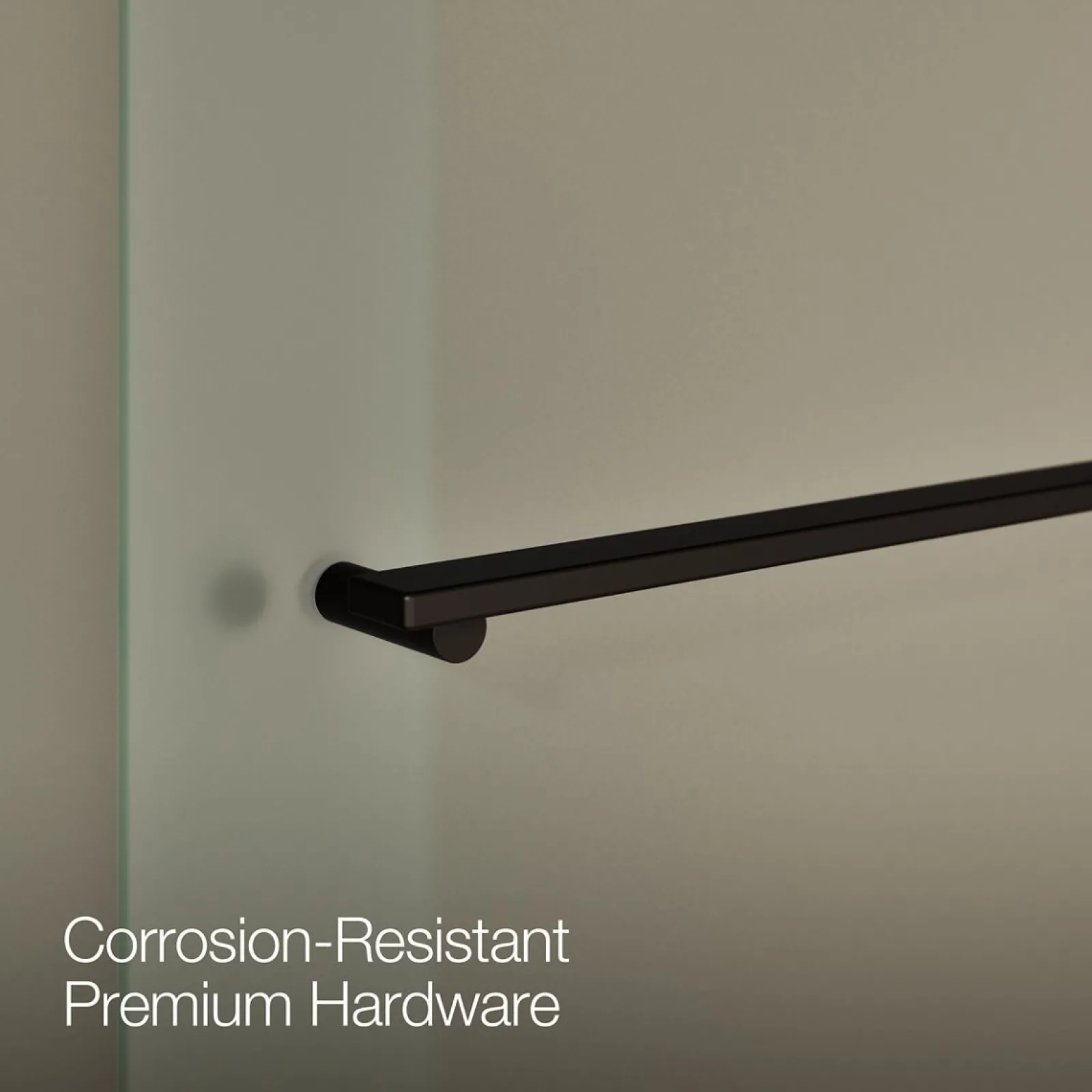 55-5/8"-59-5/8" W x 62" H bypass bath door with 5/16"-thick Frosted glass^Kohler