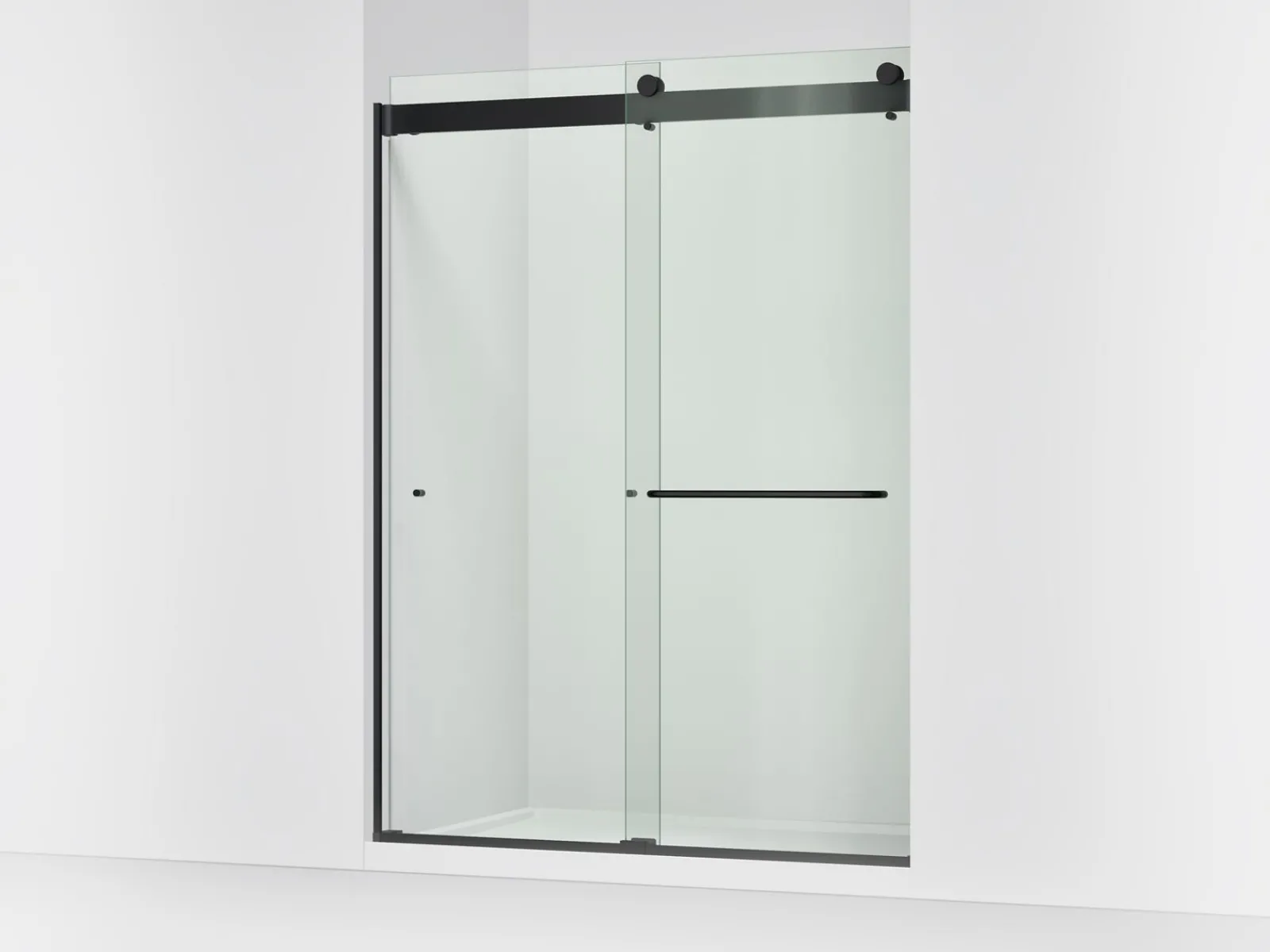 54"-60" W x 80-1/4" H bypass shower door with 3/8"-thick Crystal Clear glass^Kohler Outlet