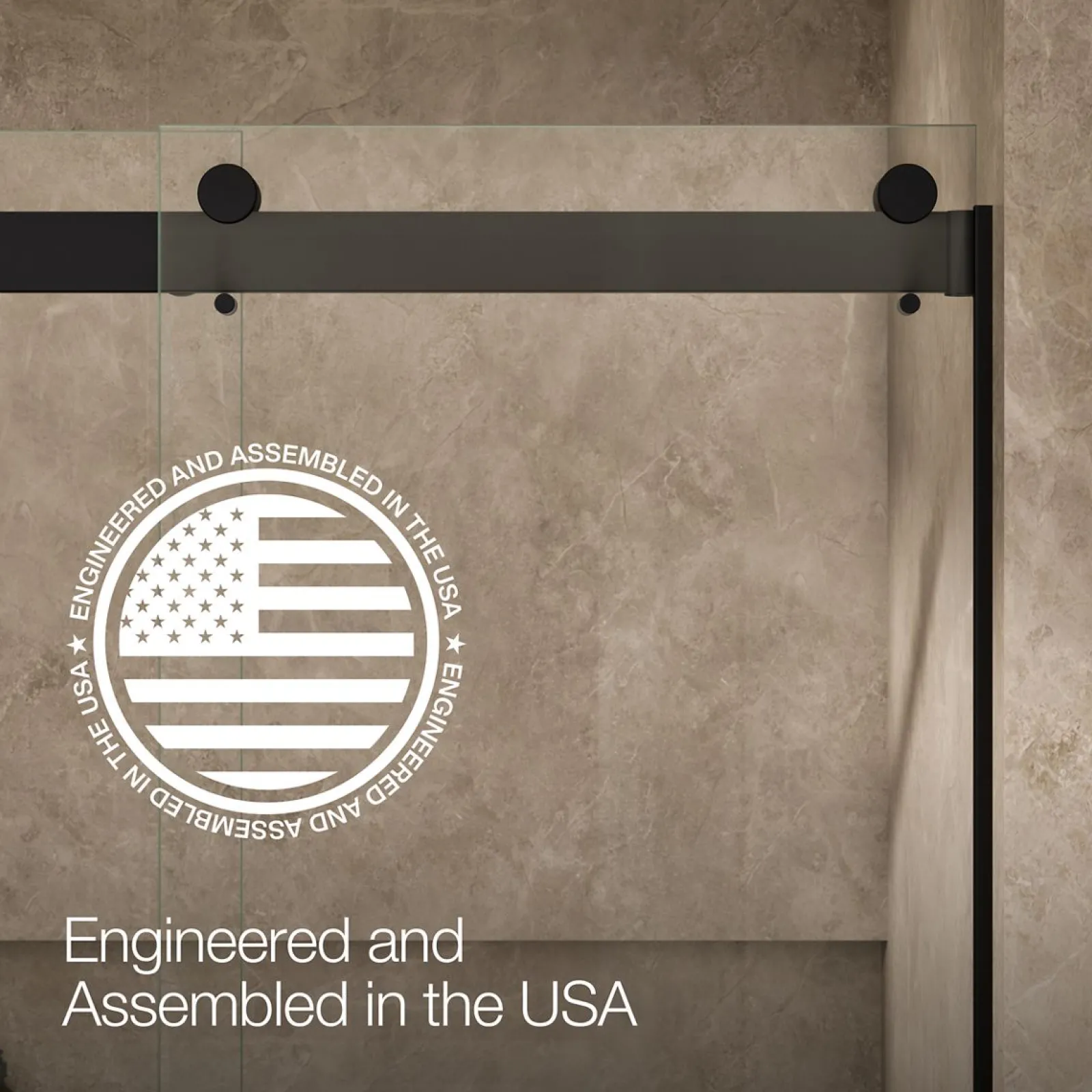 54"-60" W x 80-1/4" H bypass shower door with 3/8"-thick Crystal Clear glass^Kohler Outlet