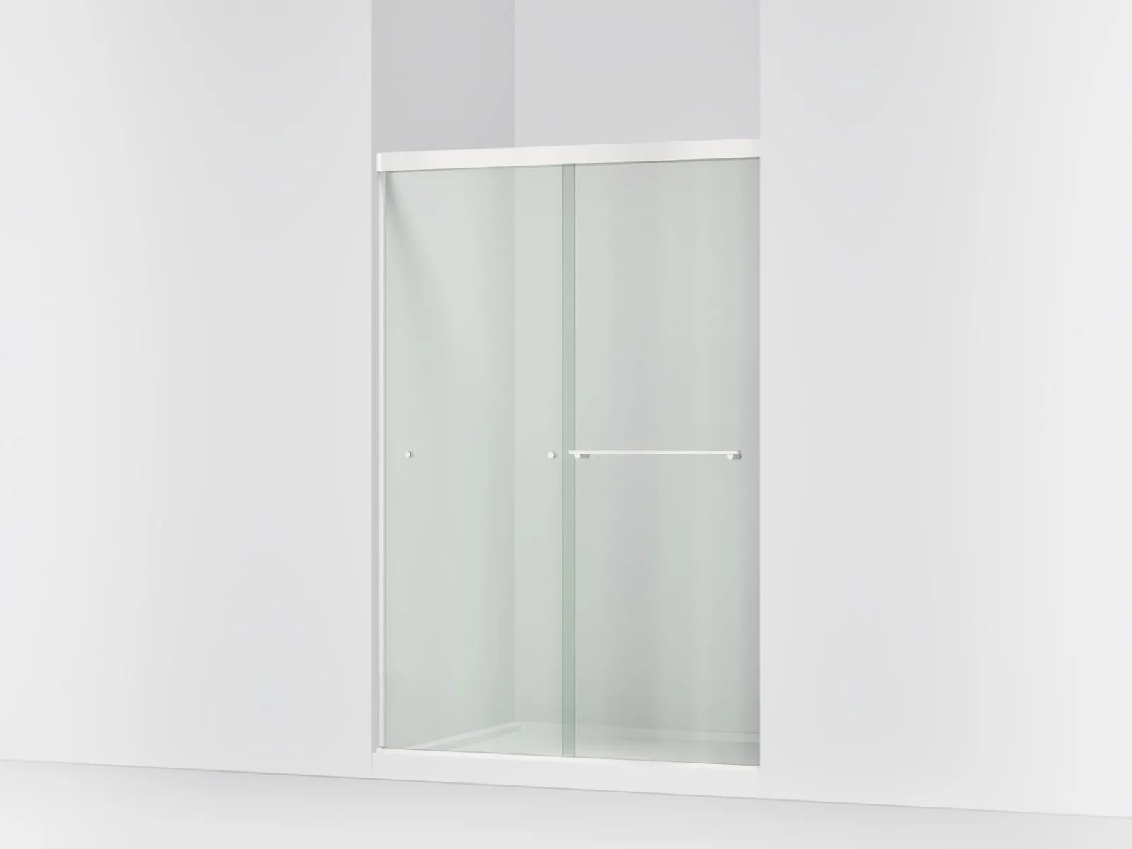 44-5/8"-47-5/8" W x 70" H bypass shower door with 1/4"-thick Crystal Clear glass^Kohler Outlet