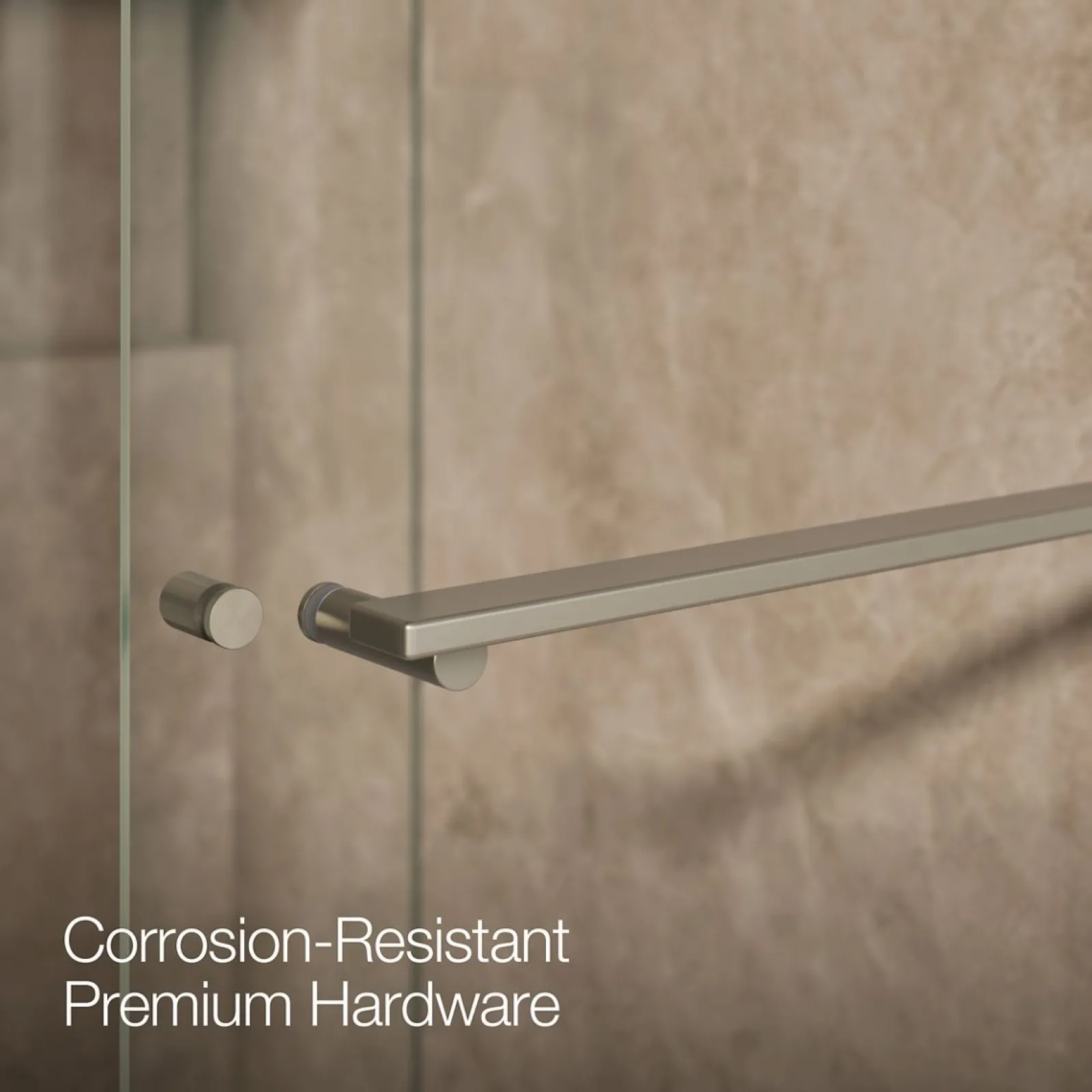 44-5/8"-47-5/8" W x 70" H bypass shower door with 1/4"-thick Crystal Clear glass^Kohler Outlet