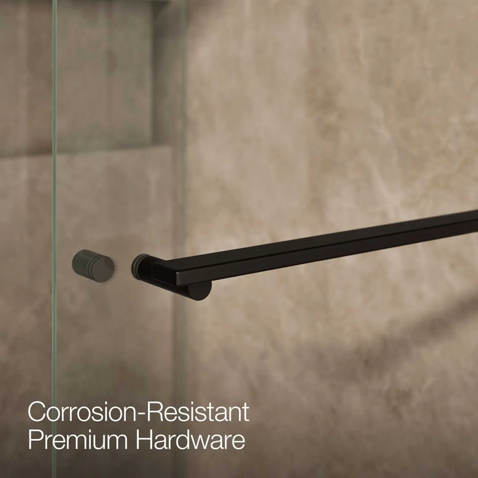 55-5/8"-59-5/8" W x 70" H bypass shower door with 5/16"-thick Crystal Clear glass^Kohler Clearance