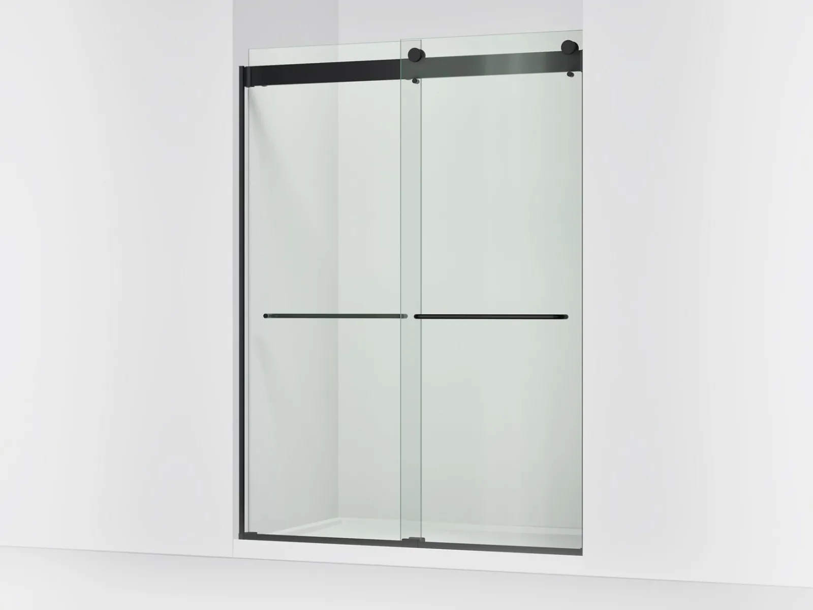 54"-60" W x 80-1/4" H bypass shower door with 3/8"-thick Crystal Clear glass^Kohler Outlet