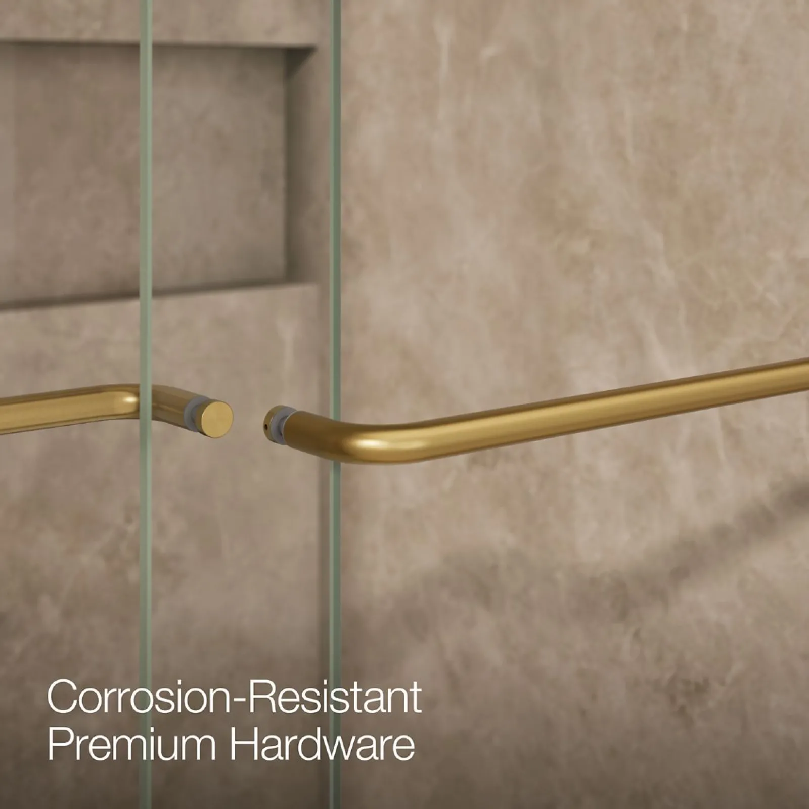 54"-60" W x 80-1/4" H bypass shower door with 3/8"-thick Crystal Clear glass^Kohler Outlet