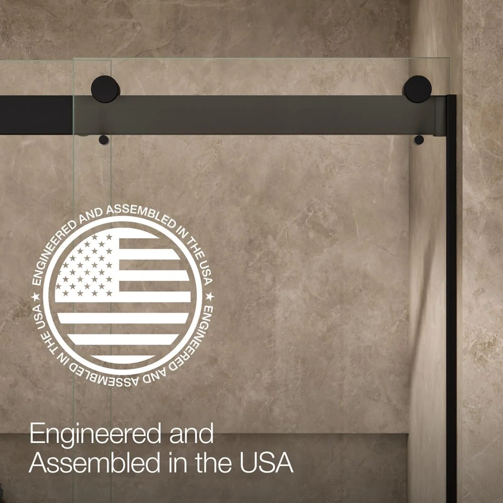 54"-60" W x 80-1/4" H bypass shower door with 3/8"-thick Crystal Clear glass^Kohler Outlet