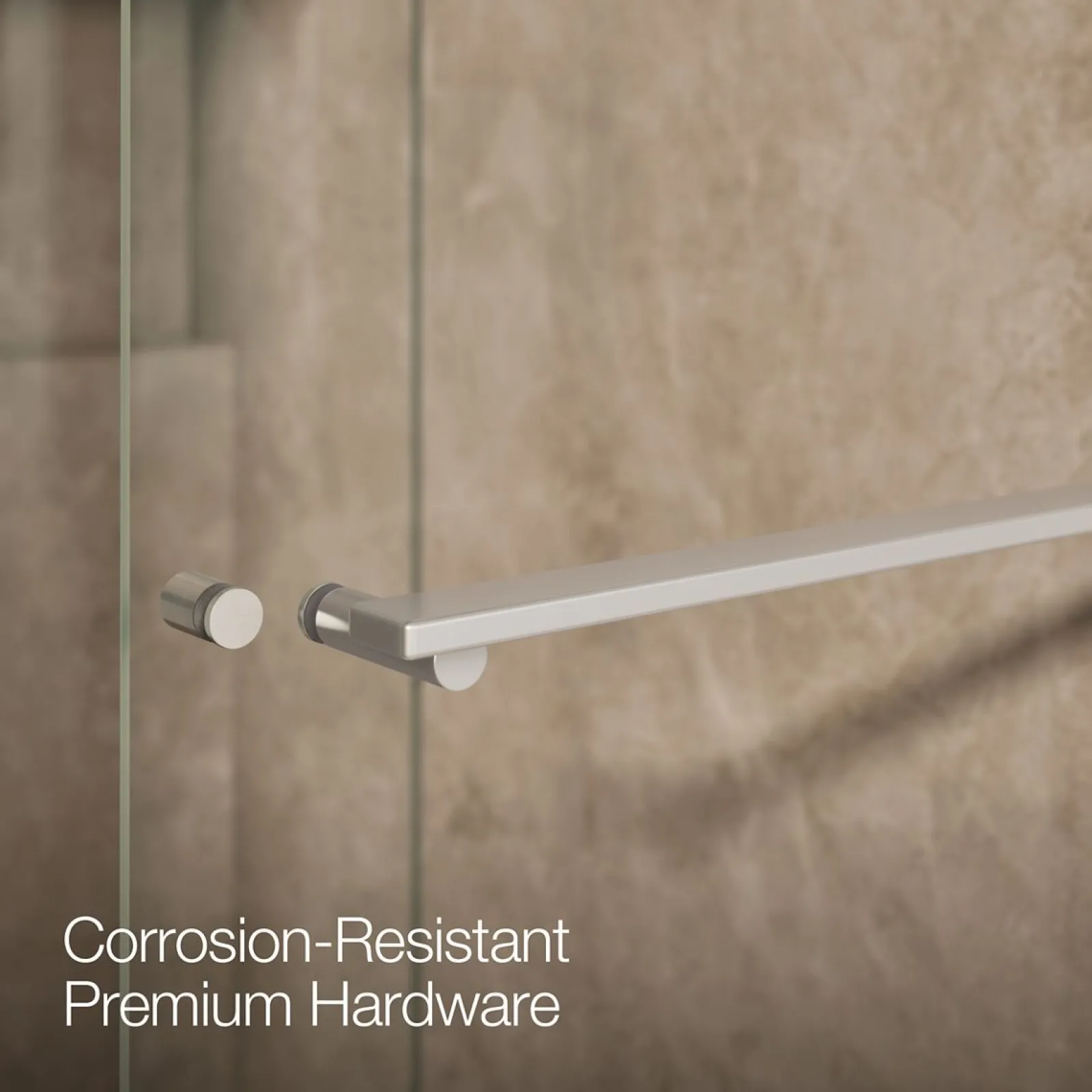44-5/8"-47-5/8" W x 70" H bypass shower door with 5/16"-thick Crystal Clear glass^Kohler Best
