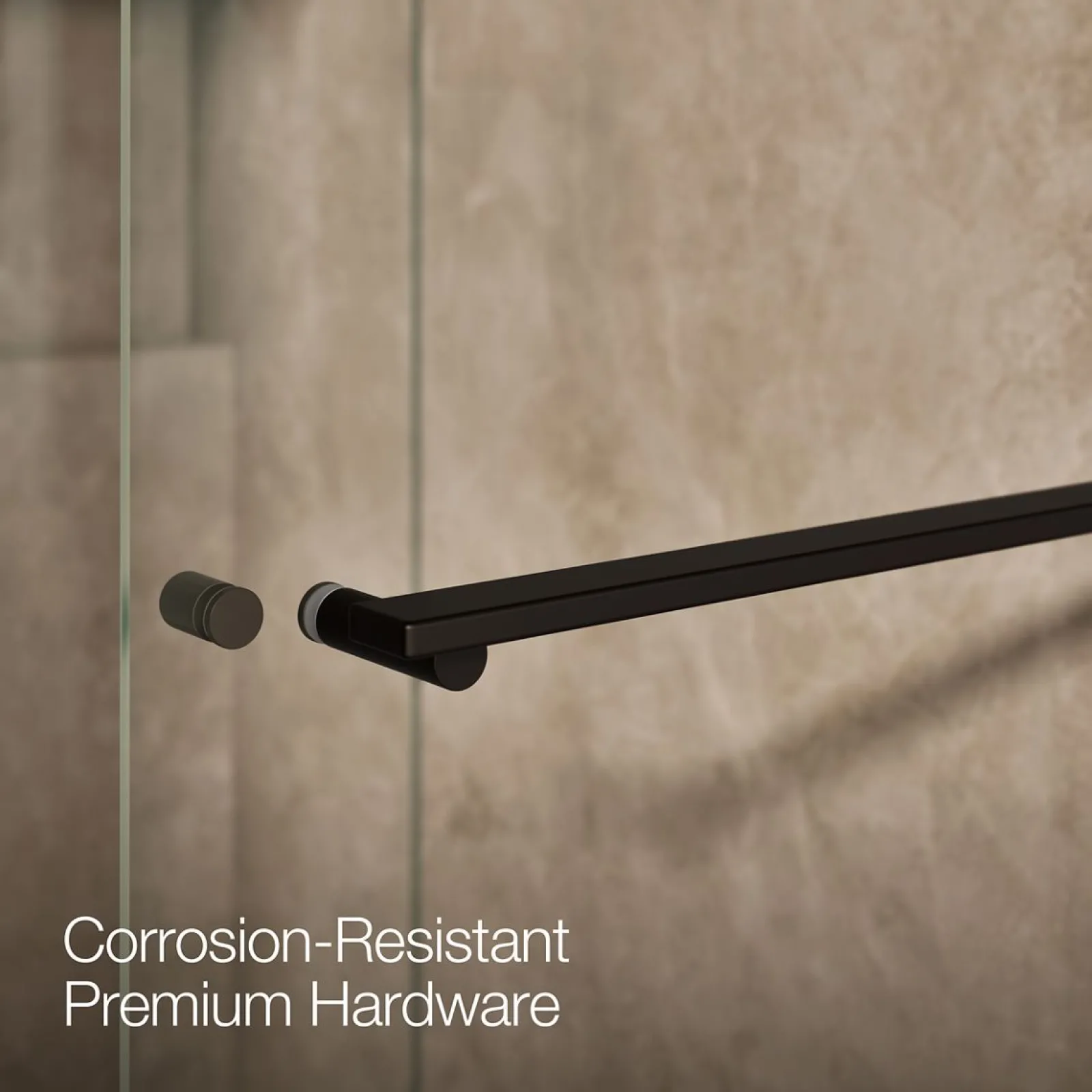 44-5/8"-47-5/8" W x 70" H bypass shower door with 5/16"-thick Crystal Clear glass^Kohler Best