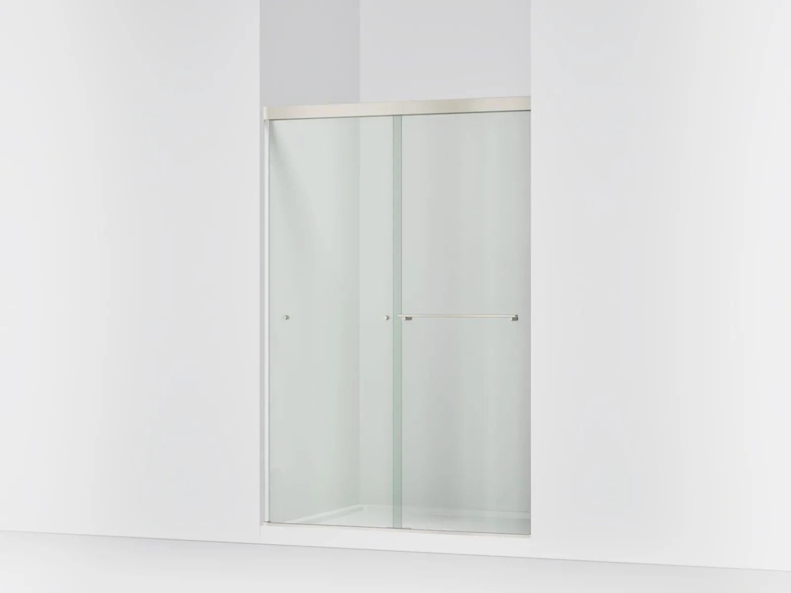 44-5/8"-47-5/8" W x 70" H bypass shower door with 5/16"-thick Crystal Clear glass^Kohler Best