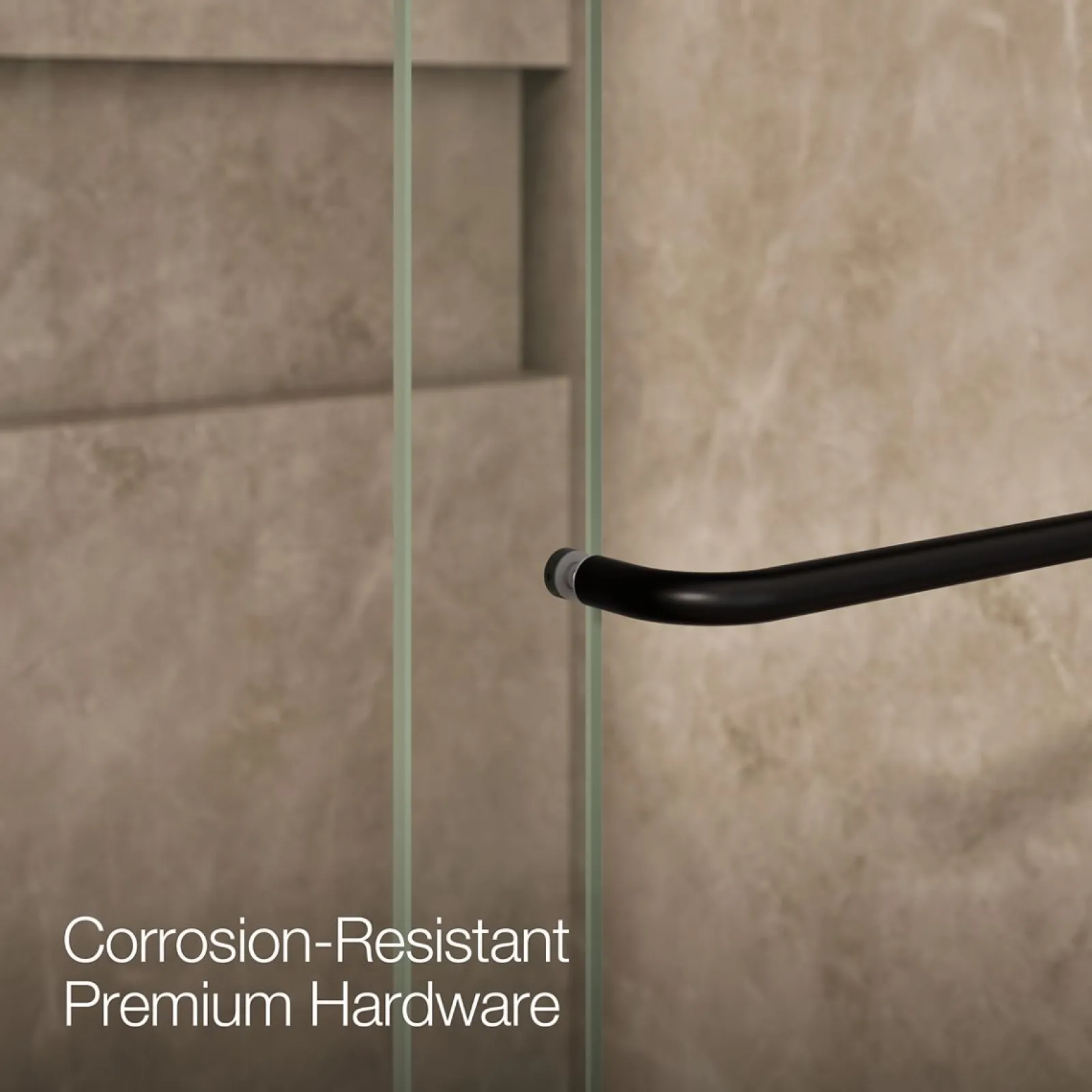 60"-66" W x 80-1/4" H bypass shower door with 3/8"-thick Crystal Clear glass^Kohler New