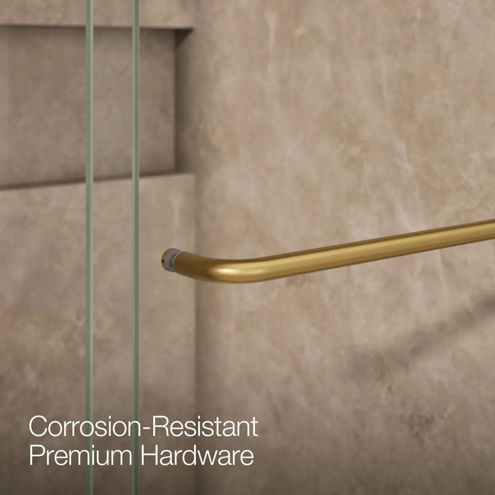 54"-60" W x 80-1/4" H bypass shower door with 3/8"-thick Crystal Clear glass^Kohler Discount