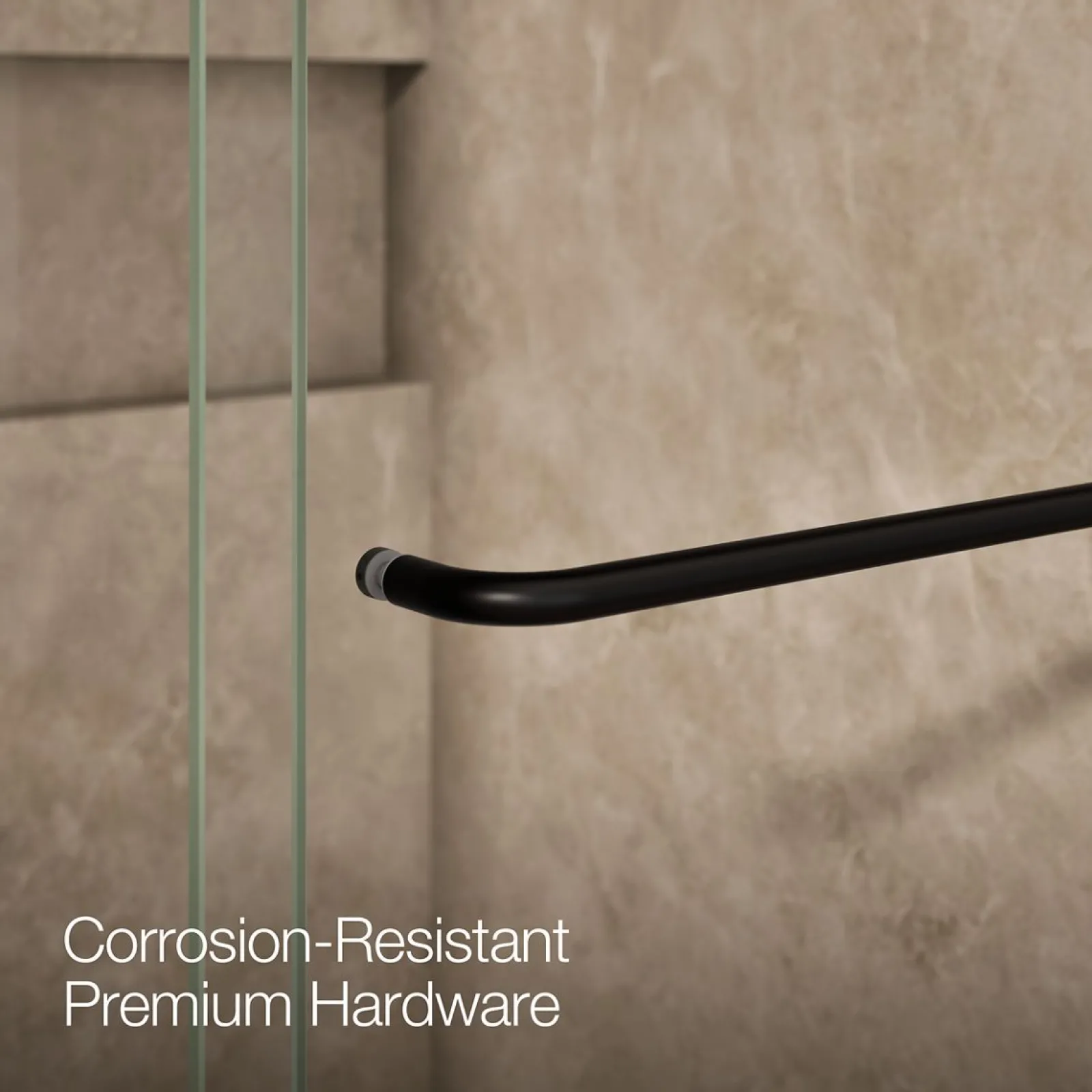54"-60" W x 80-1/4" H bypass shower door with 3/8"-thick Crystal Clear glass^Kohler Discount