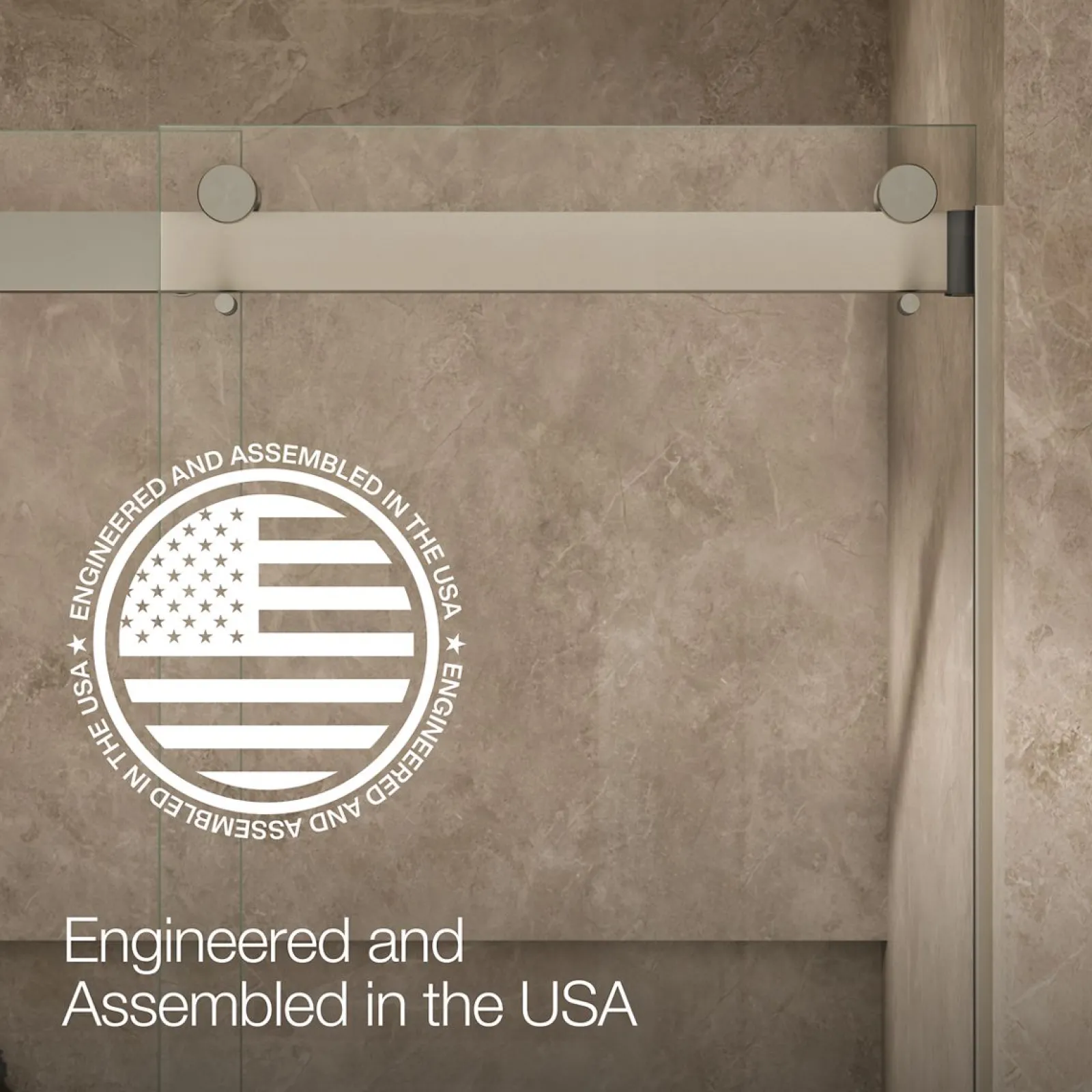 54"-60" W x 80-1/4" H bypass shower door with 3/8"-thick Crystal Clear glass^Kohler Discount