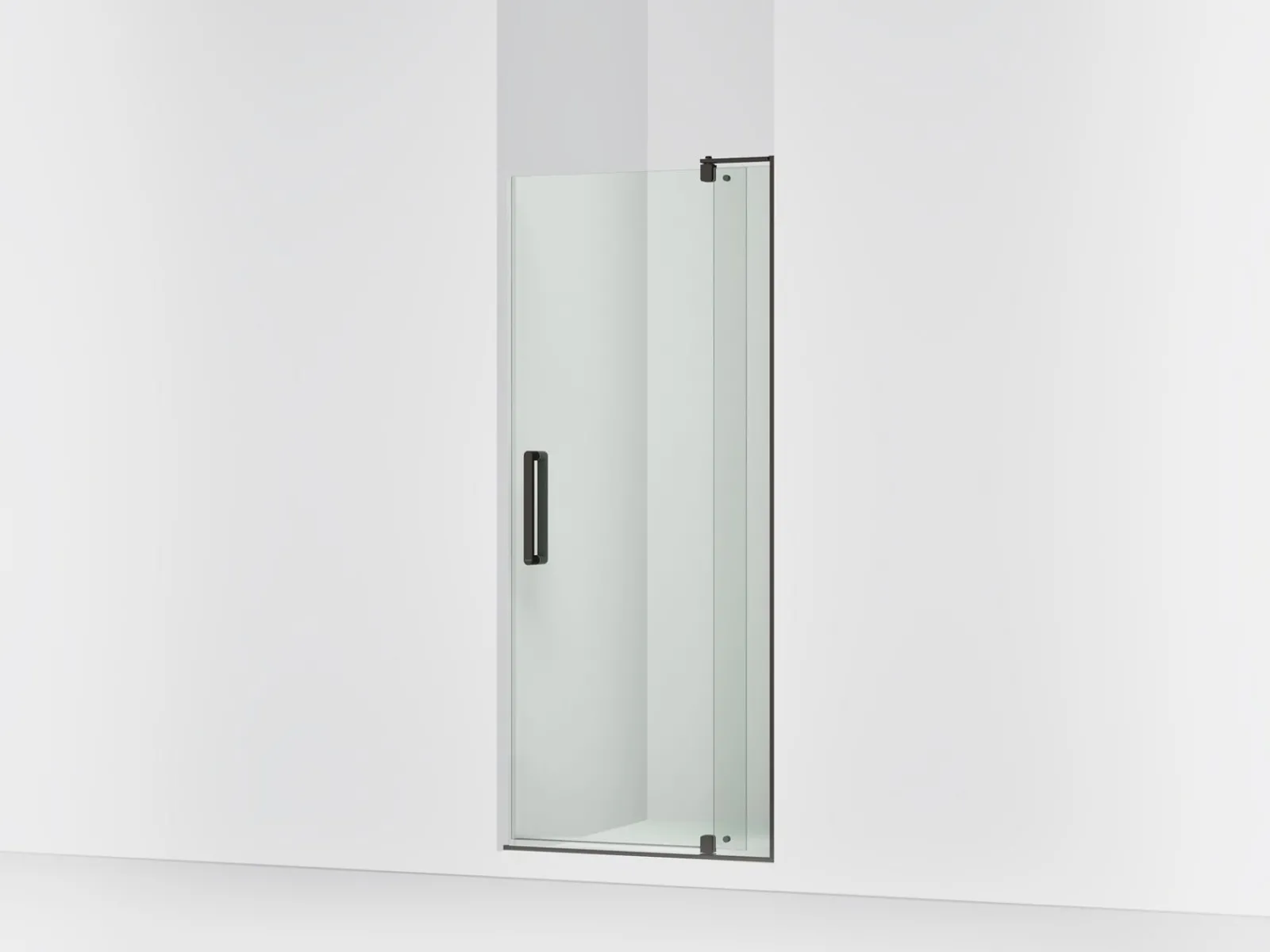27-5/16"-31-1/8" W x 70" H pivot shower door with 1/4"-thick Crystal Clear glass^Kohler Hot