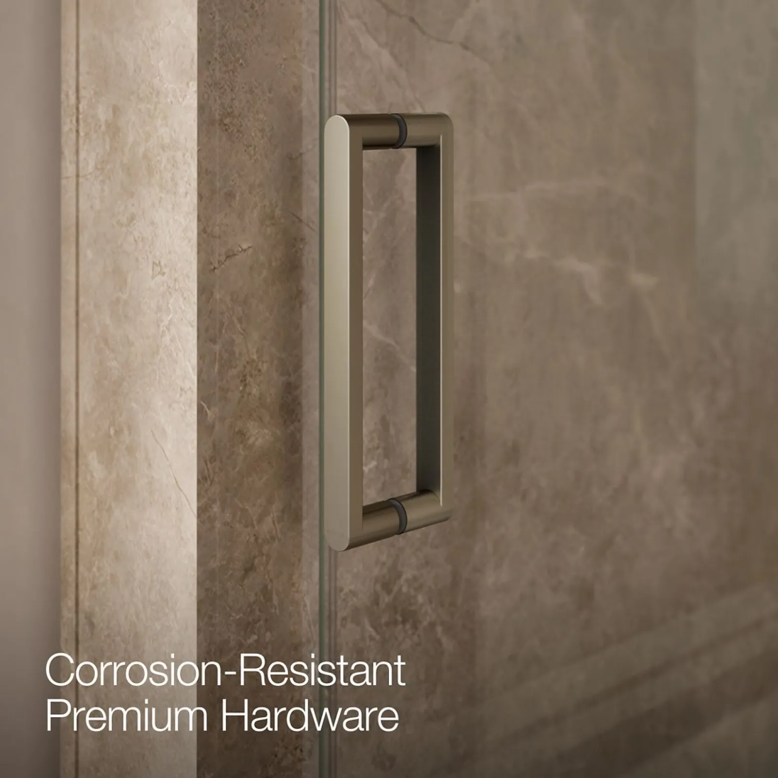 27-5/16"-31-1/8" W x 70" H pivot shower door with 1/4"-thick Crystal Clear glass^Kohler Hot