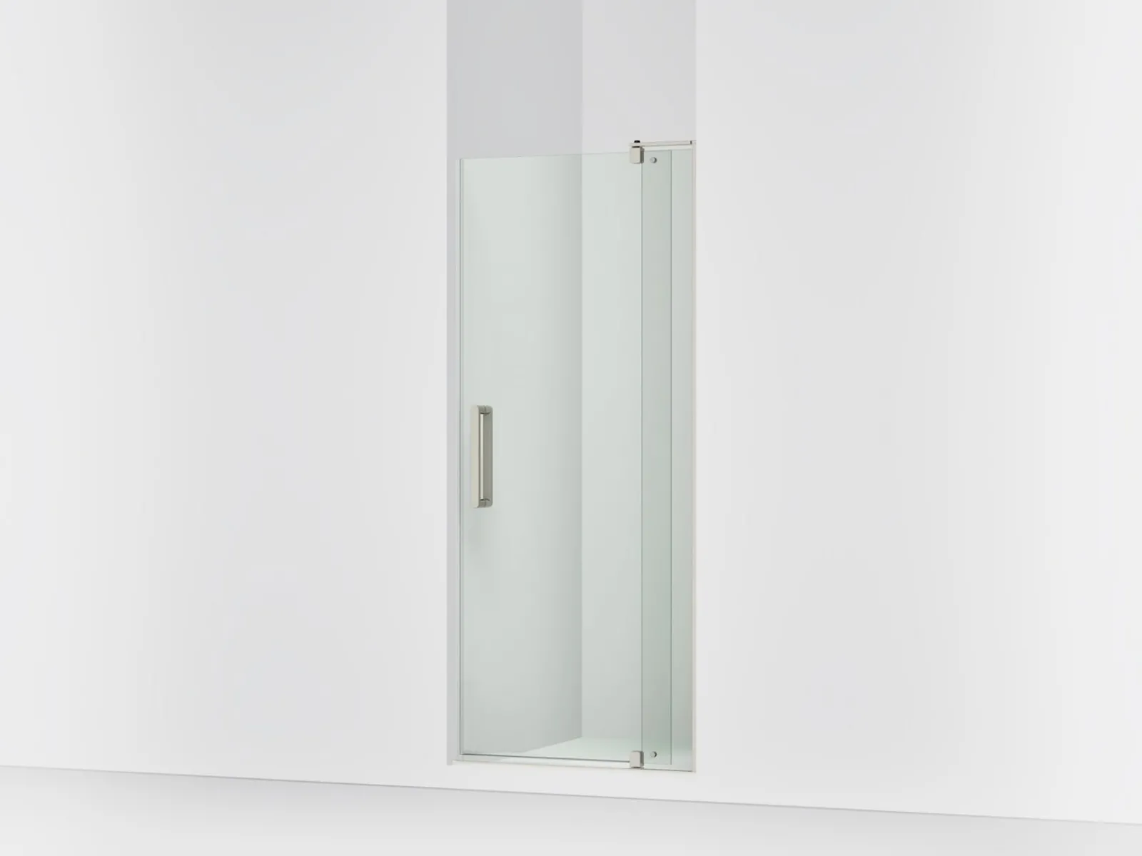 27-5/16"-31-1/8" W x 70" H pivot shower door with 1/4"-thick Crystal Clear glass^Kohler Hot