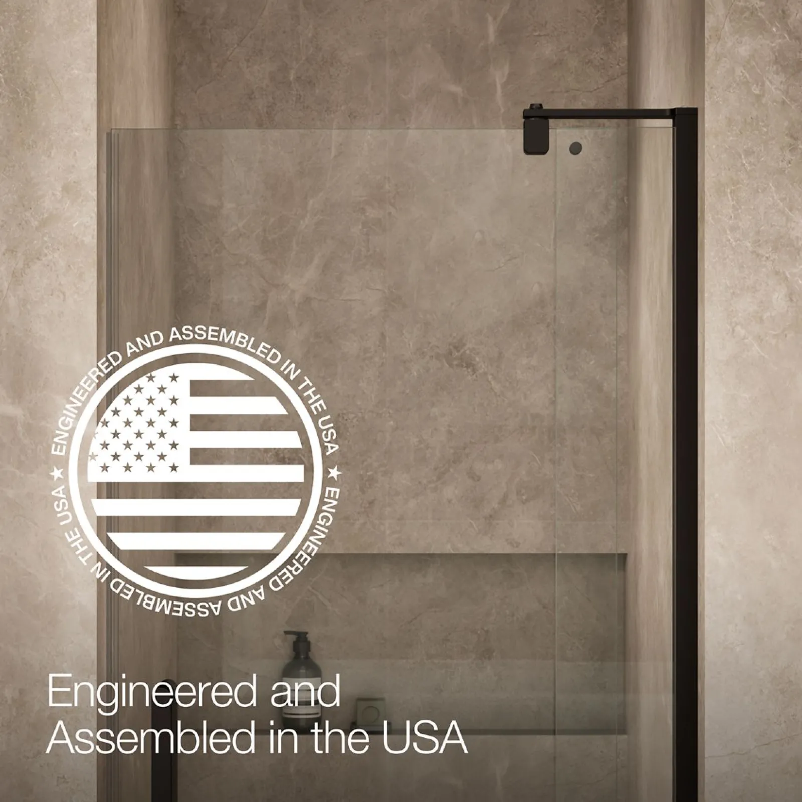 27-5/16"-31-1/8" W x 70" H pivot shower door with 1/4"-thick Crystal Clear glass^Kohler Hot
