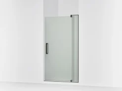39-1/8"-44" W x 70" H pivot shower door with 5/16"-thick Frosted glass^Kohler Best