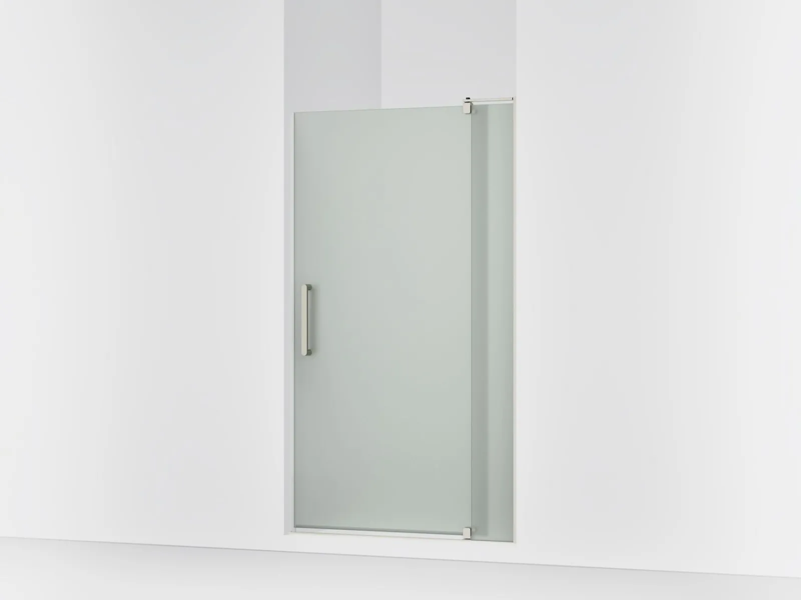 39-1/8"-44" W x 70" H pivot shower door with 5/16"-thick Frosted glass^Kohler Best