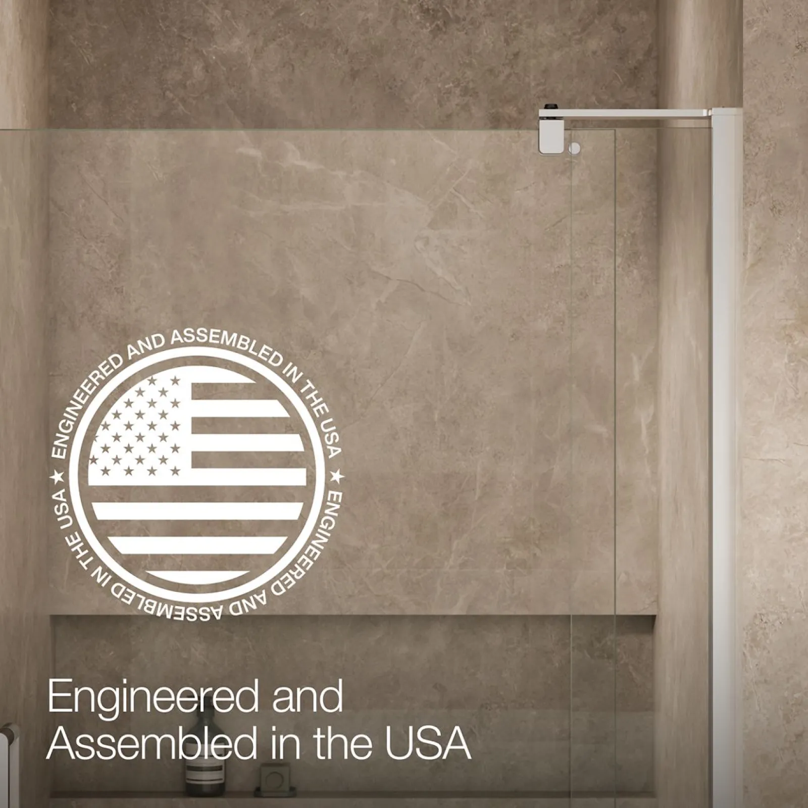 39-1/8"-44" W x 74" H pivot shower door with 5/16"-thick Crystal Clear glass^Kohler Clearance