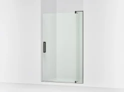 43-1/8"-48" W x 74" H pivot shower door with 5/16"-thick Crystal Clear glass^Kohler New