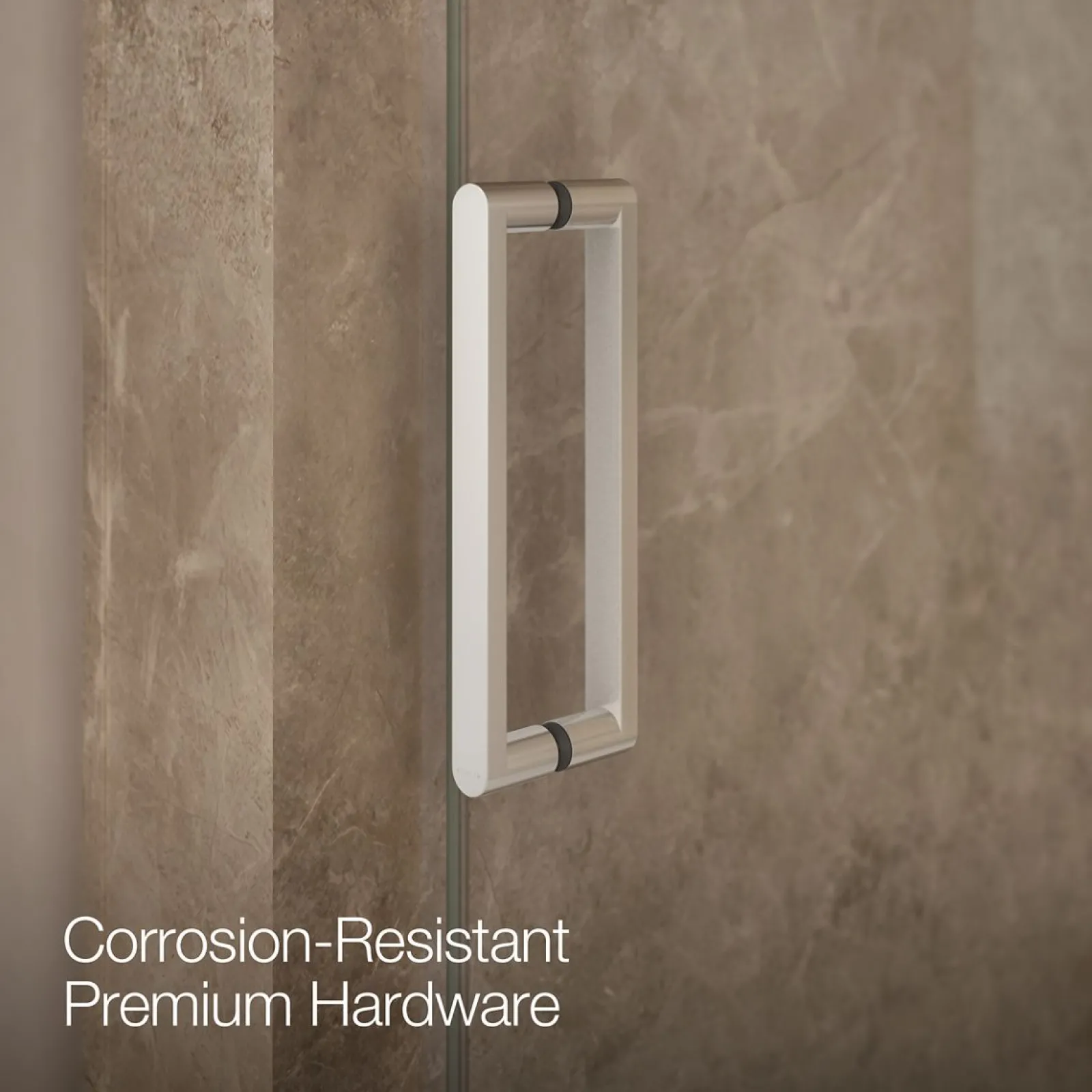 43-1/8"-48" W x 74" H pivot shower door with 5/16"-thick Crystal Clear glass^Kohler New