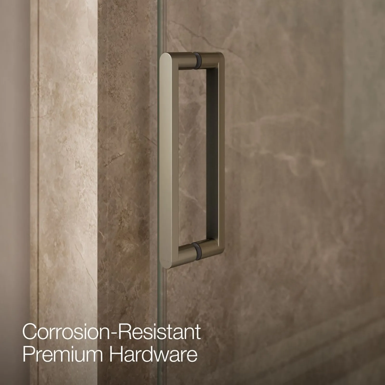 27-5/16"-31-1/8" W x 74" H pivot shower door with 5/16"-thick Crystal Clear glass^Kohler Best