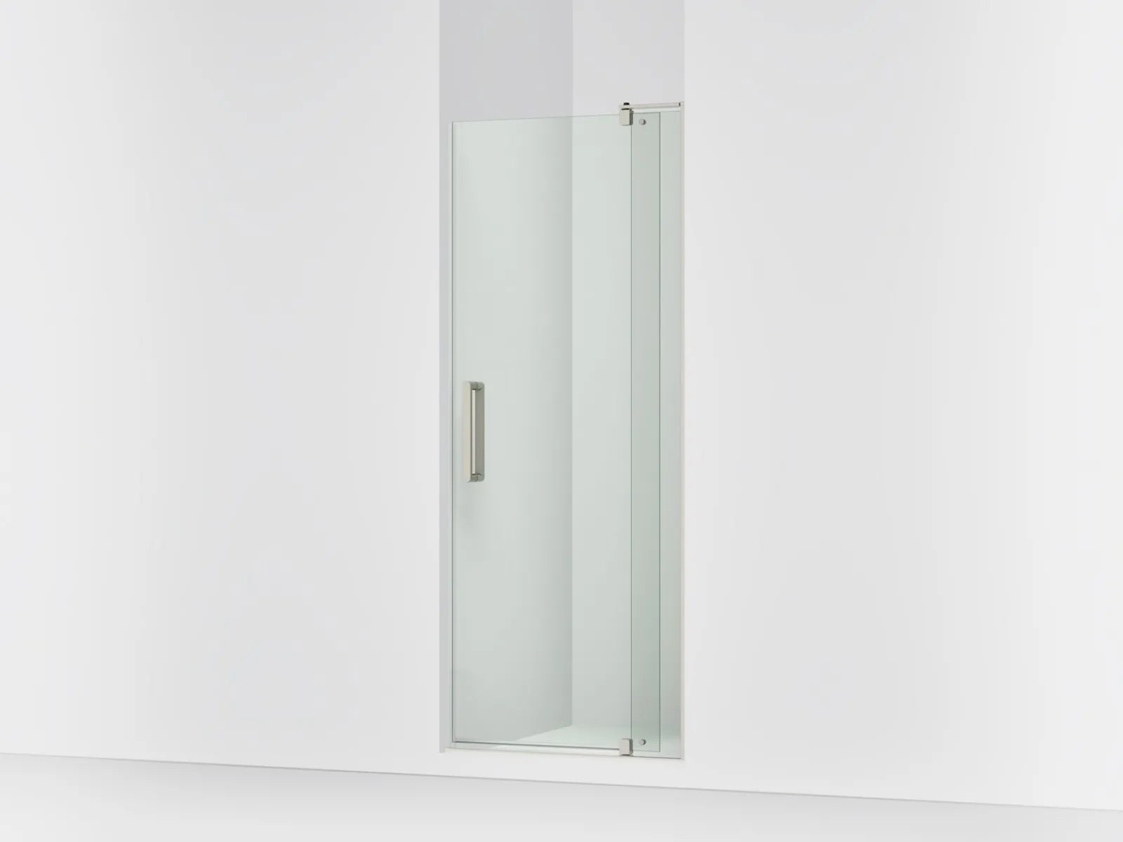 27-5/16"-31-1/8" W x 74" H pivot shower door with 5/16"-thick Crystal Clear glass^Kohler Best