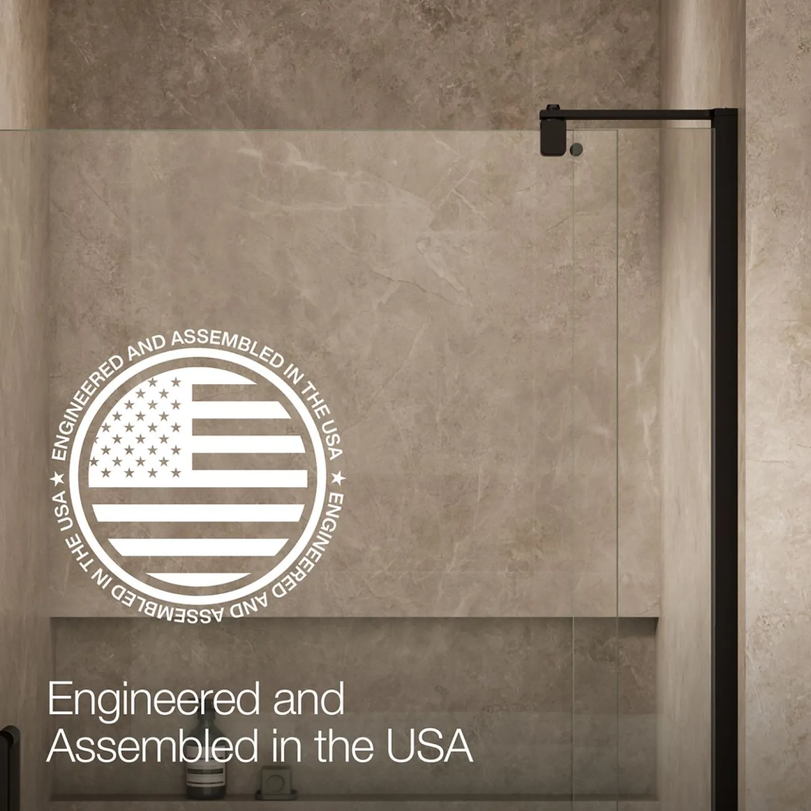 35-1/8"-40" W x 74" H pivot shower door with 5/16"-thick Crystal Clear glass^Kohler Best