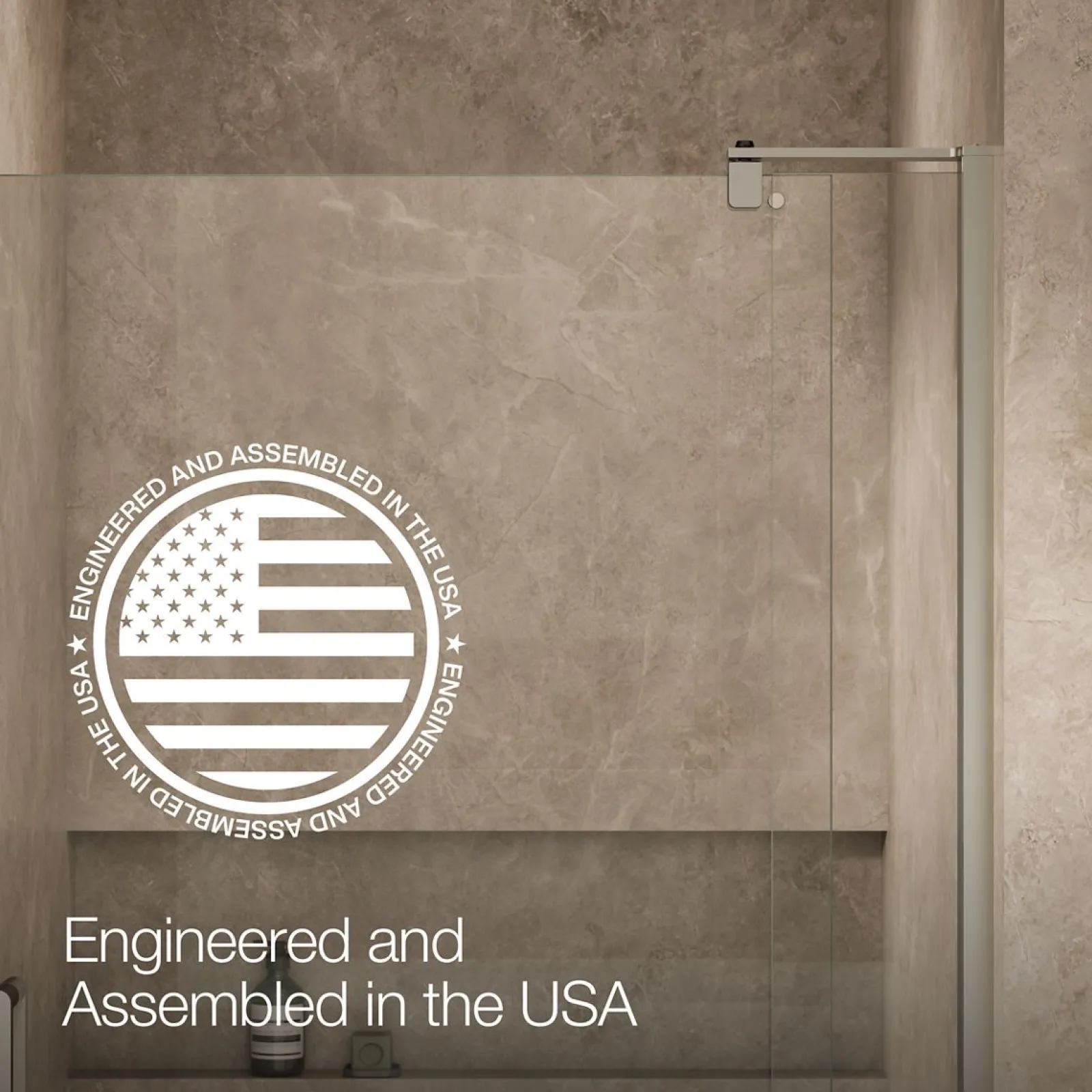 35-1/8"-40" W x 74" H pivot shower door with 5/16"-thick Crystal Clear glass^Kohler Best