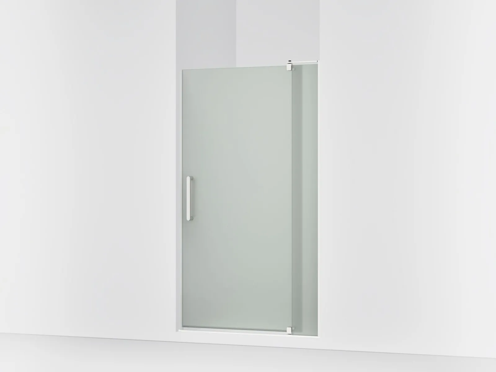 35-1/8"-40" W x 70" H pivot shower door with 5/16"-thick Frosted glass^Kohler Best