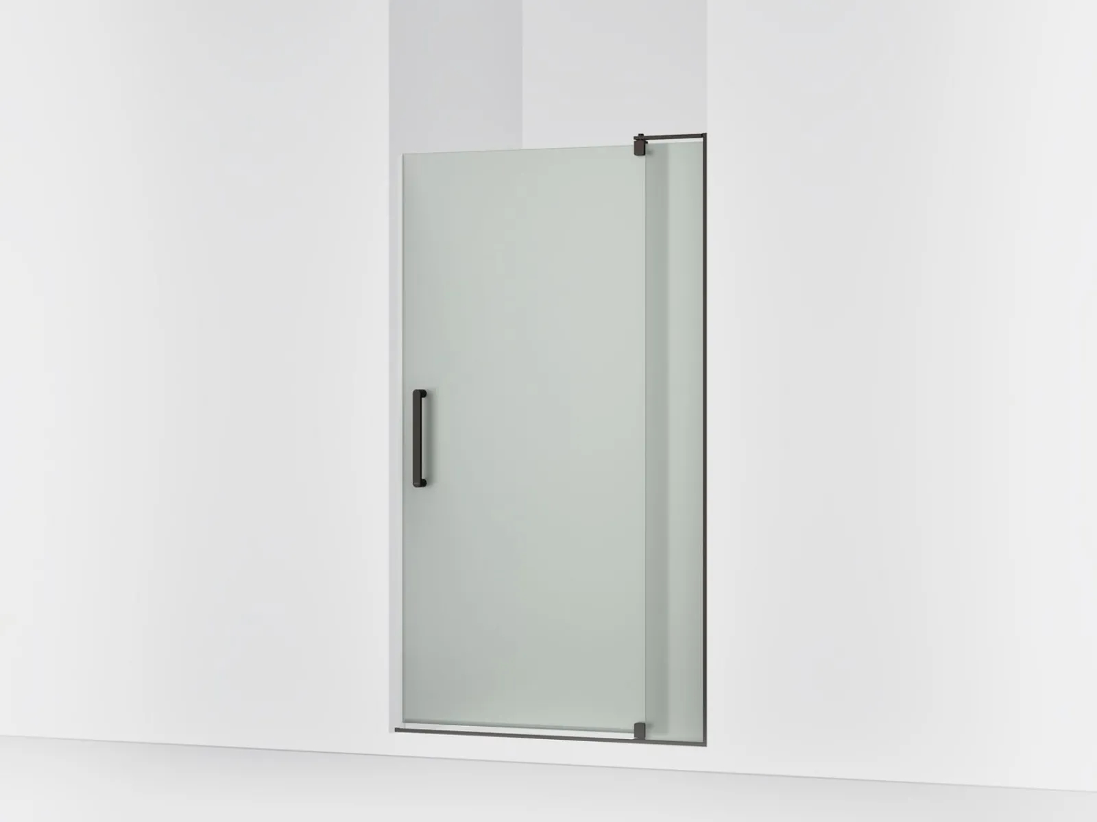 35-1/8"-40" W x 70" H pivot shower door with 5/16"-thick Frosted glass^Kohler Best