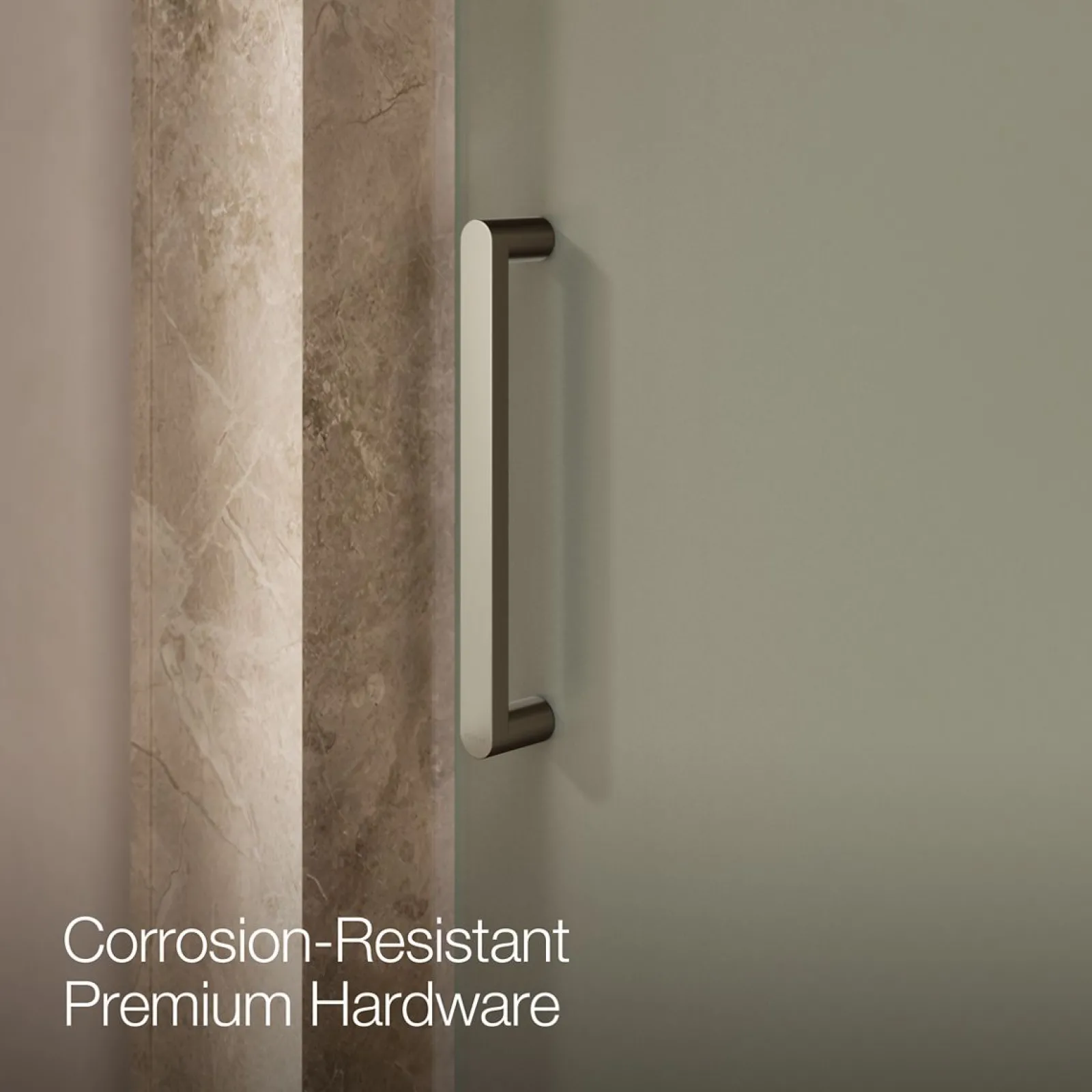 35-1/8"-40" W x 70" H pivot shower door with 5/16"-thick Frosted glass^Kohler Best