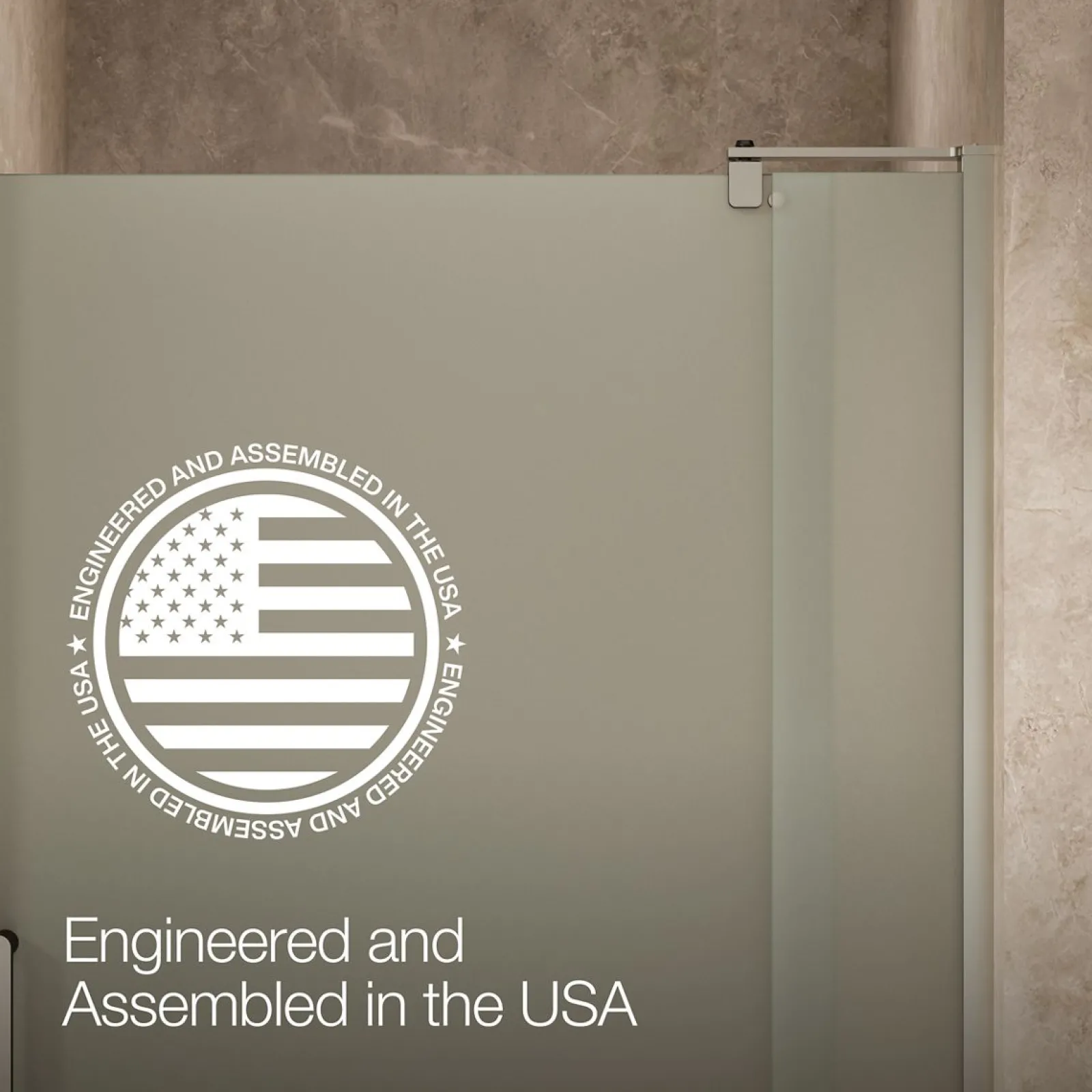 35-1/8"-40" W x 70" H pivot shower door with 5/16"-thick Frosted glass^Kohler Best