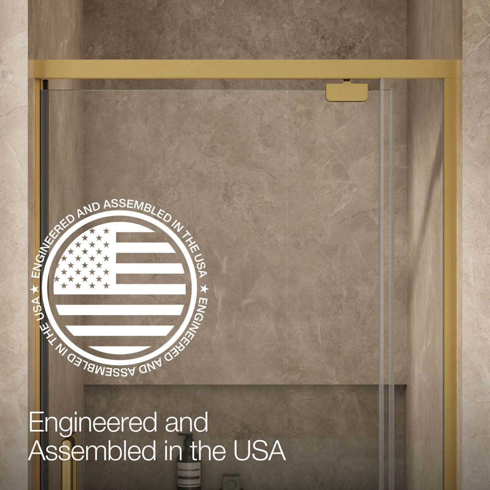 32"-36" W x 76" H pivot shower door with 5/16"-thick Crystal Clear glass^Kohler Hot