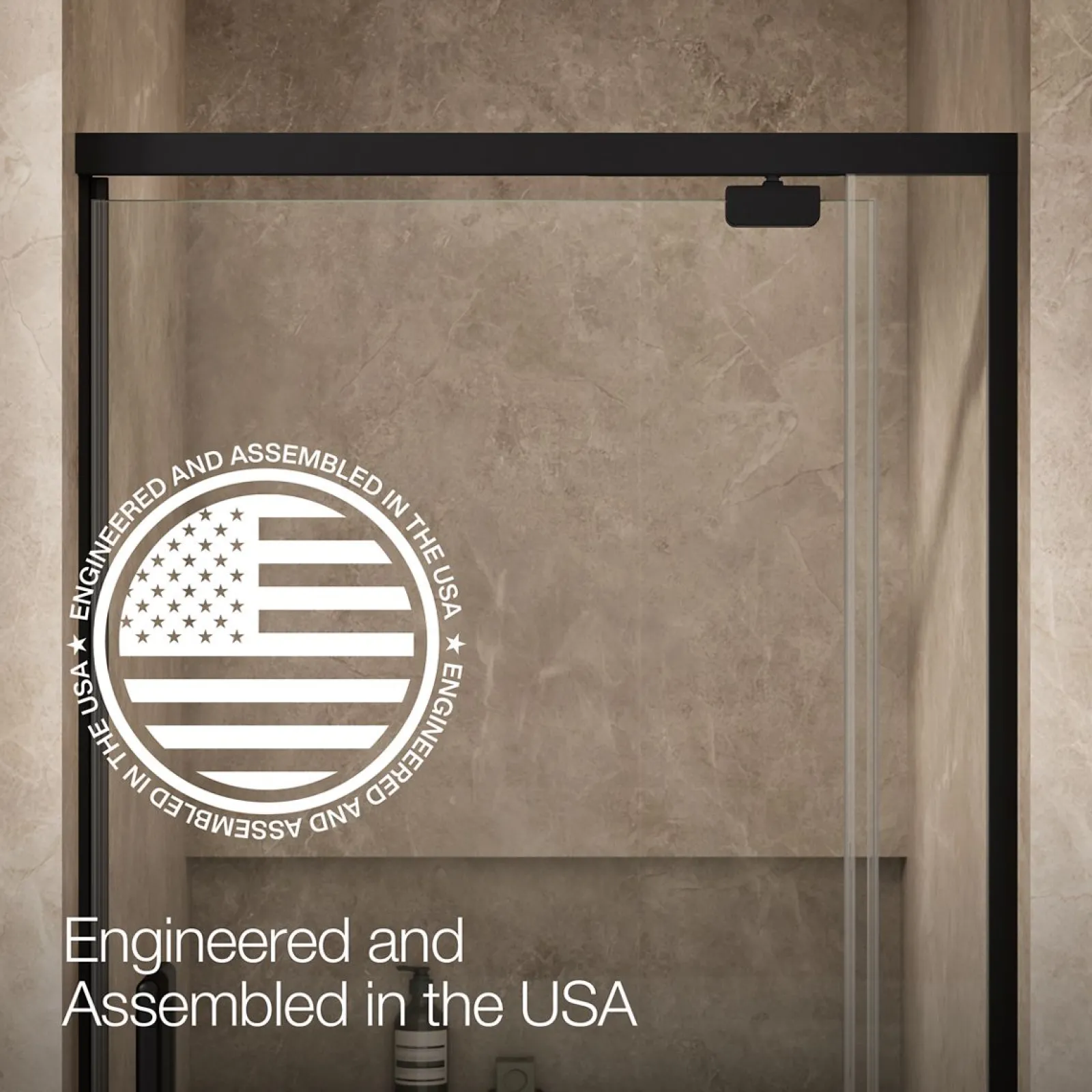 32"-36" W x 76" H pivot shower door with 5/16"-thick Crystal Clear glass^Kohler Hot