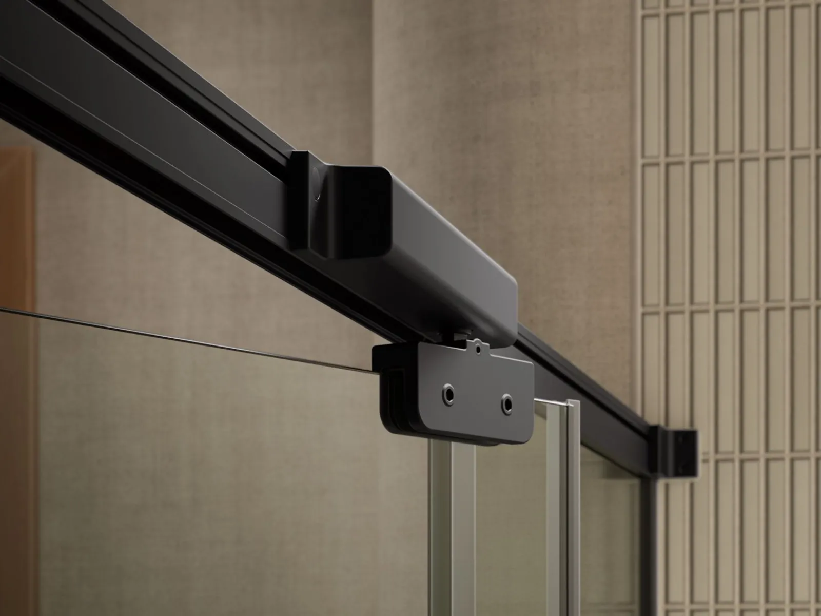 32"-36" W x 76" H pivot shower door with 5/16"-thick Crystal Clear glass^Kohler Hot