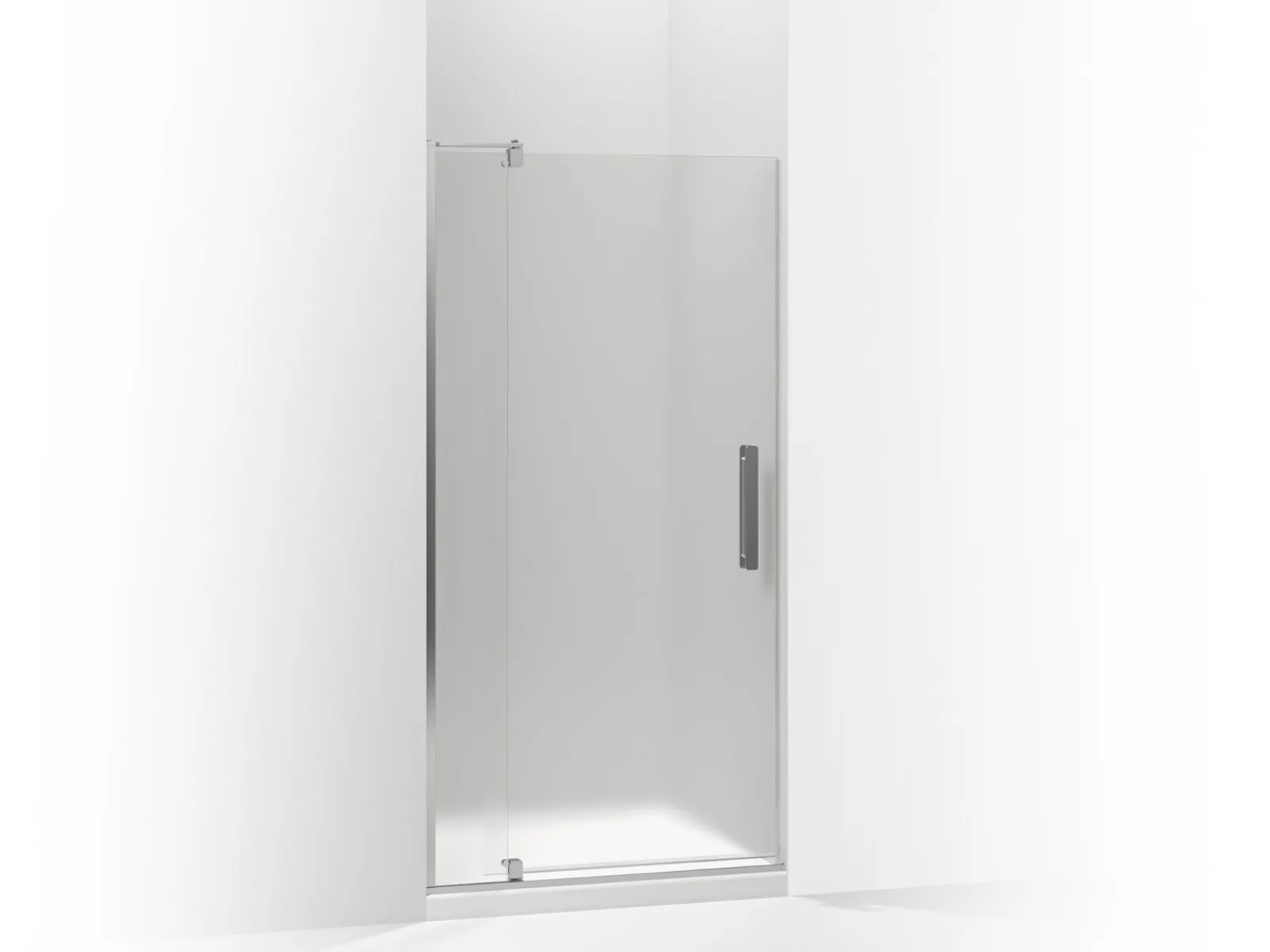 31-1/8"-36" W x 70" H pivot shower door with 5/16"-thick Frosted glass^Kohler Outlet
