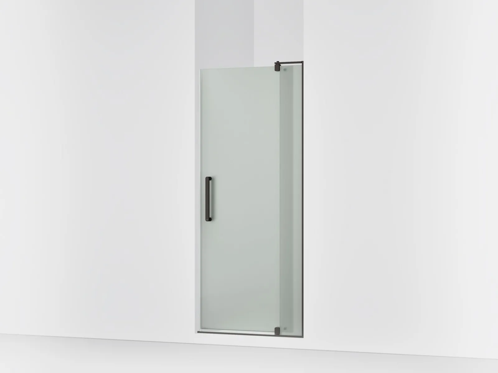 31-1/8"-36" W x 70" H pivot shower door with 5/16"-thick Frosted glass^Kohler Outlet