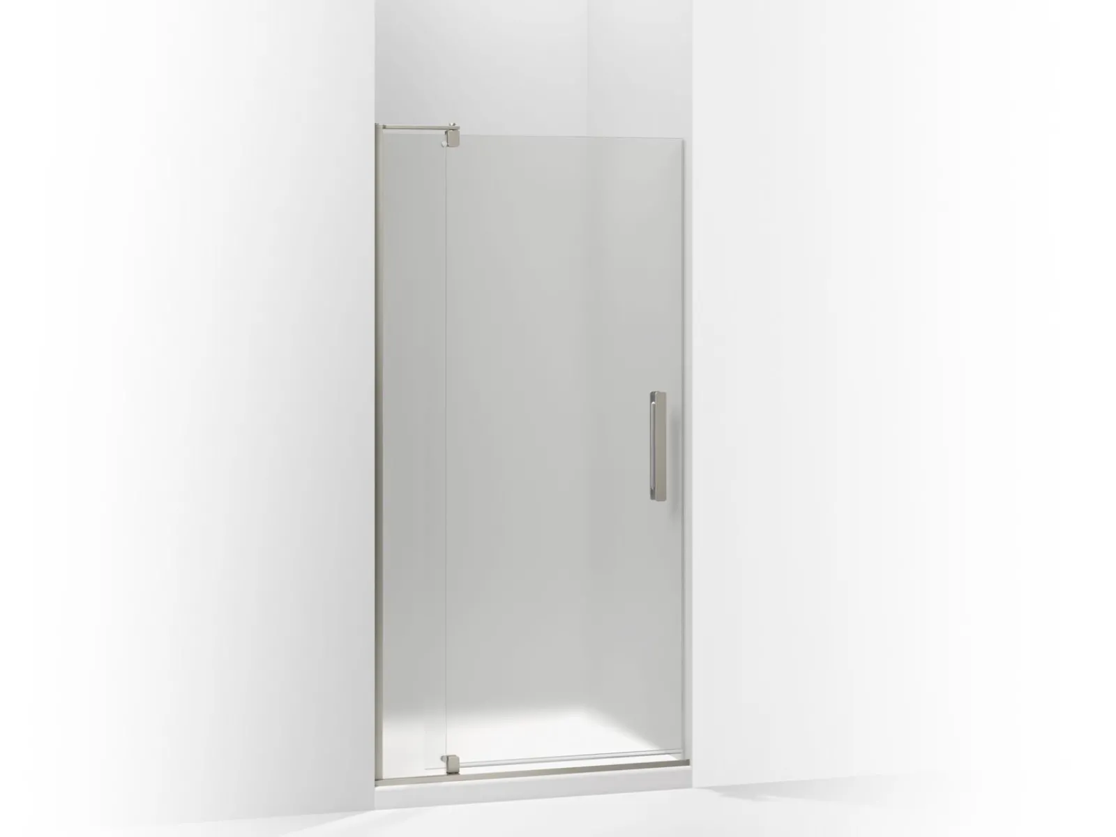 31-1/8"-36" W x 70" H pivot shower door with 5/16"-thick Frosted glass^Kohler Outlet