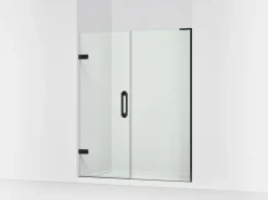 58"-58-3/4" W x 71-3/4" H pivot shower door with 3/8"-thick Crystal Clear glass^Kohler Hot