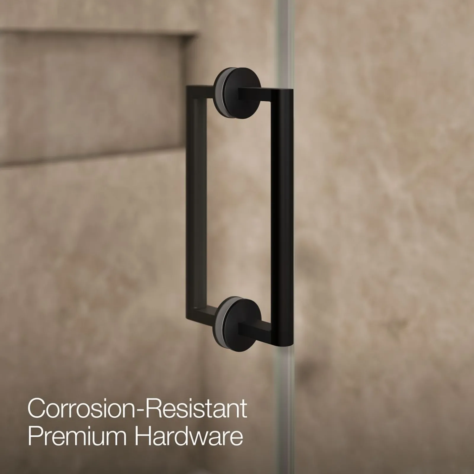 58"-58-3/4" W x 71-3/4" H pivot shower door with 3/8"-thick Crystal Clear glass^Kohler Hot