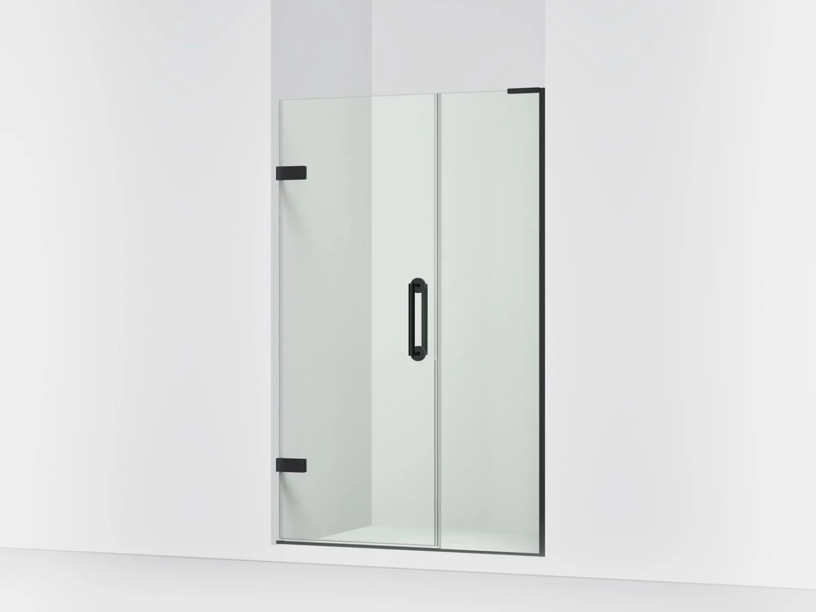 45-1/4"-46" W x 71-3/4" H pivot shower door with 3/8"-thick Crystal Clear glass^Kohler Hot