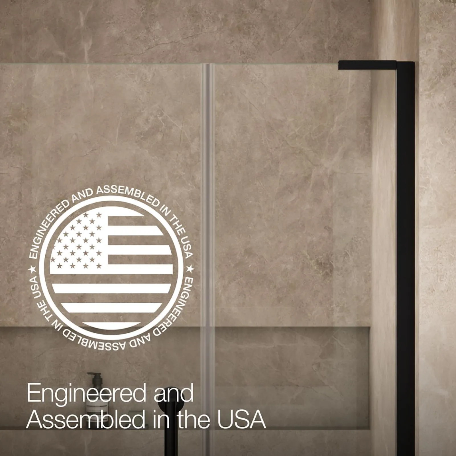 46"-46-3/4" W x 71-3/4" H pivot shower door with 3/8"-thick Crystal Clear glass^Kohler Hot