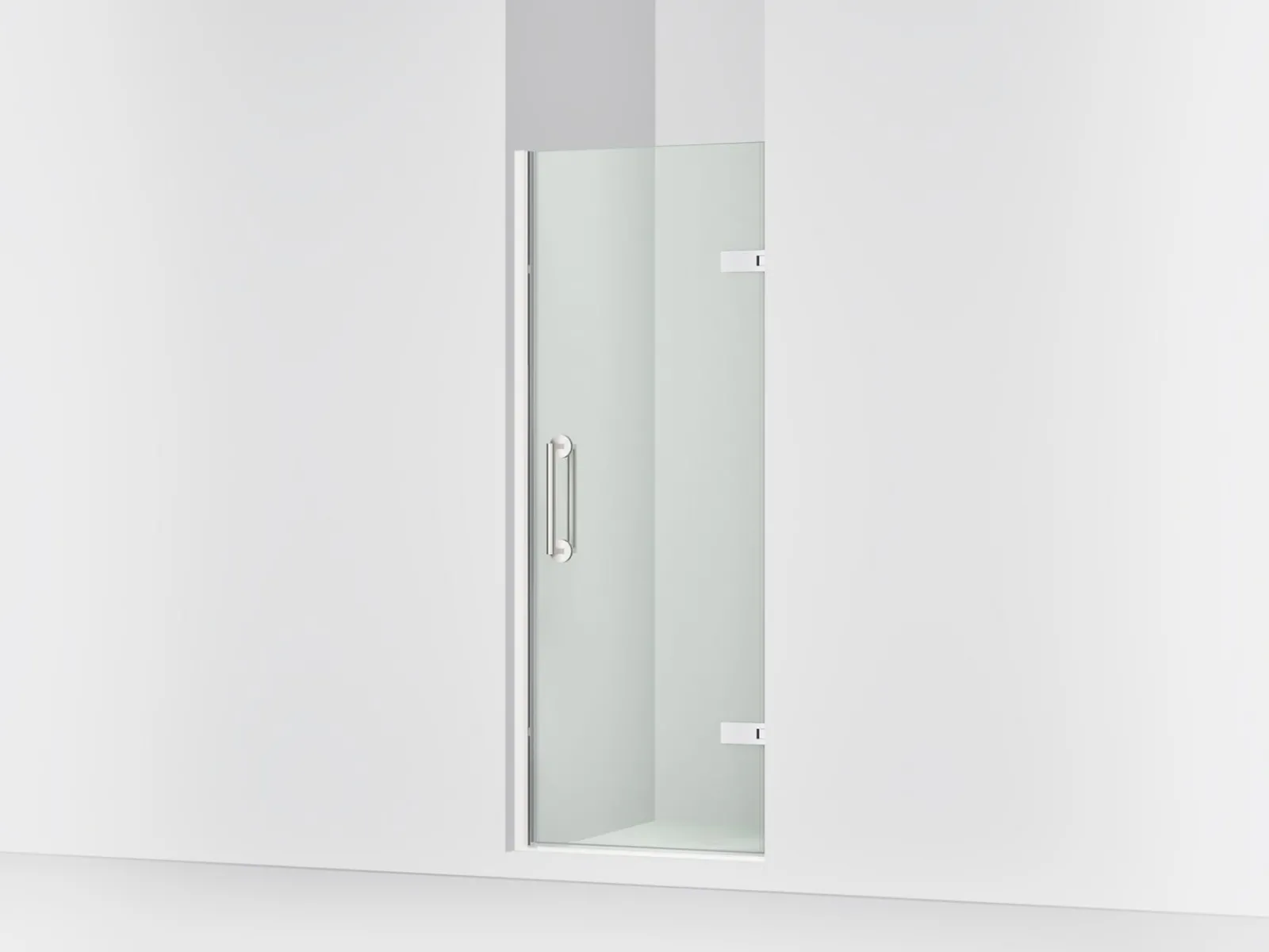 27-5/8"-28-3/8" W x 71-5/8" H pivot shower door with 3/8"-thick Crystal Clear glass^Kohler Sale