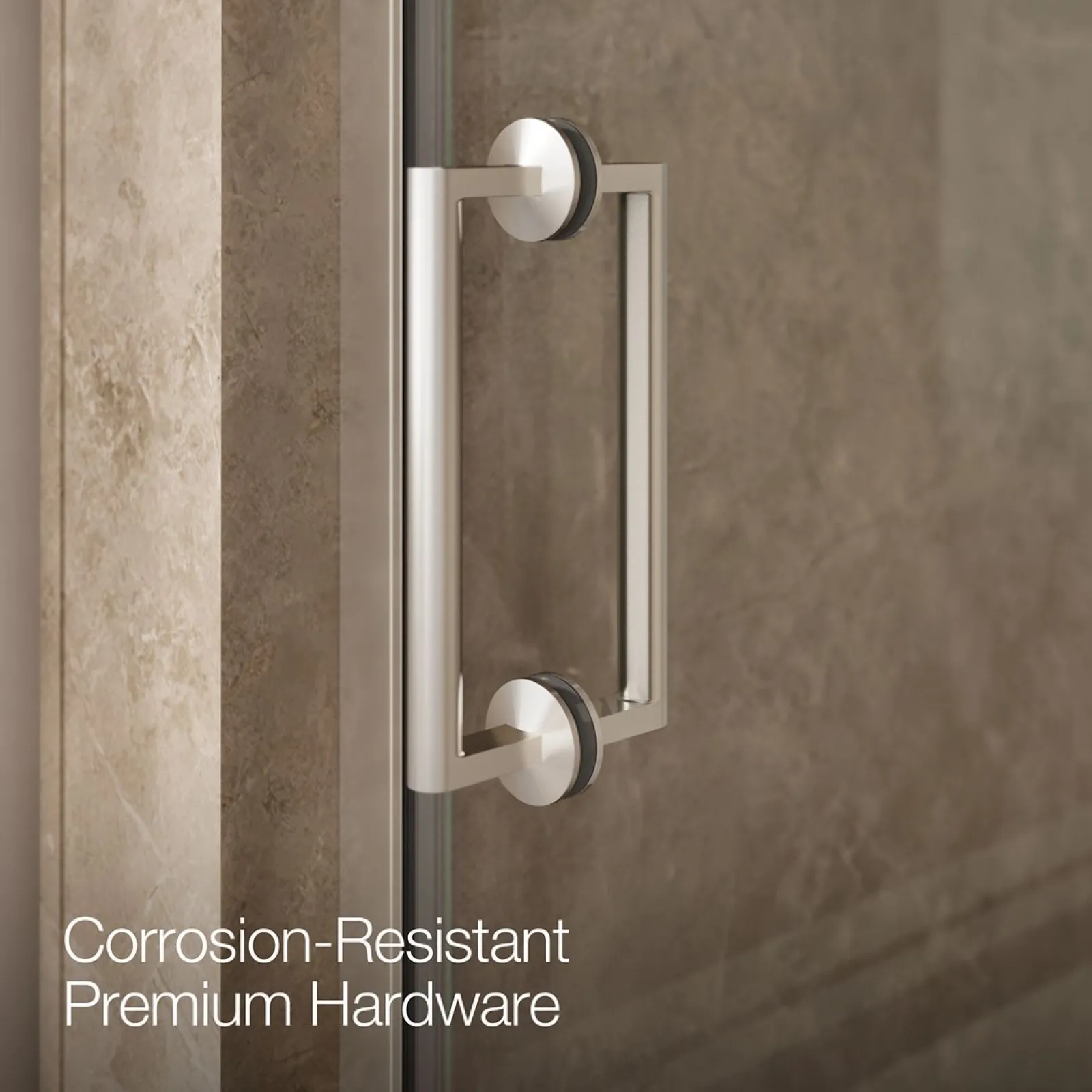 27-5/8"-28-3/8" W x 71-5/8" H pivot shower door with 3/8"-thick Crystal Clear glass^Kohler Sale