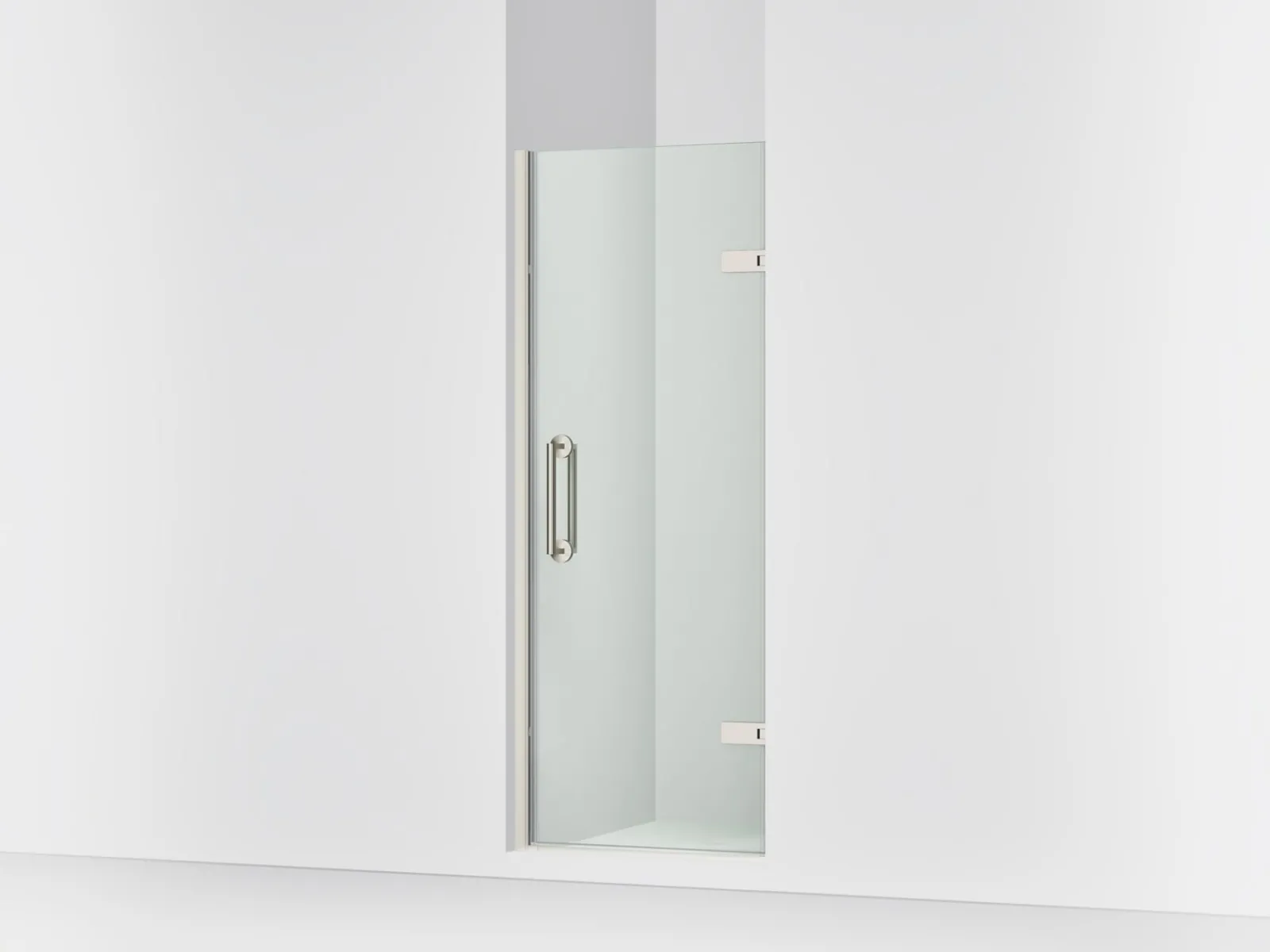27-5/8"-28-3/8" W x 71-5/8" H pivot shower door with 3/8"-thick Crystal Clear glass^Kohler Sale