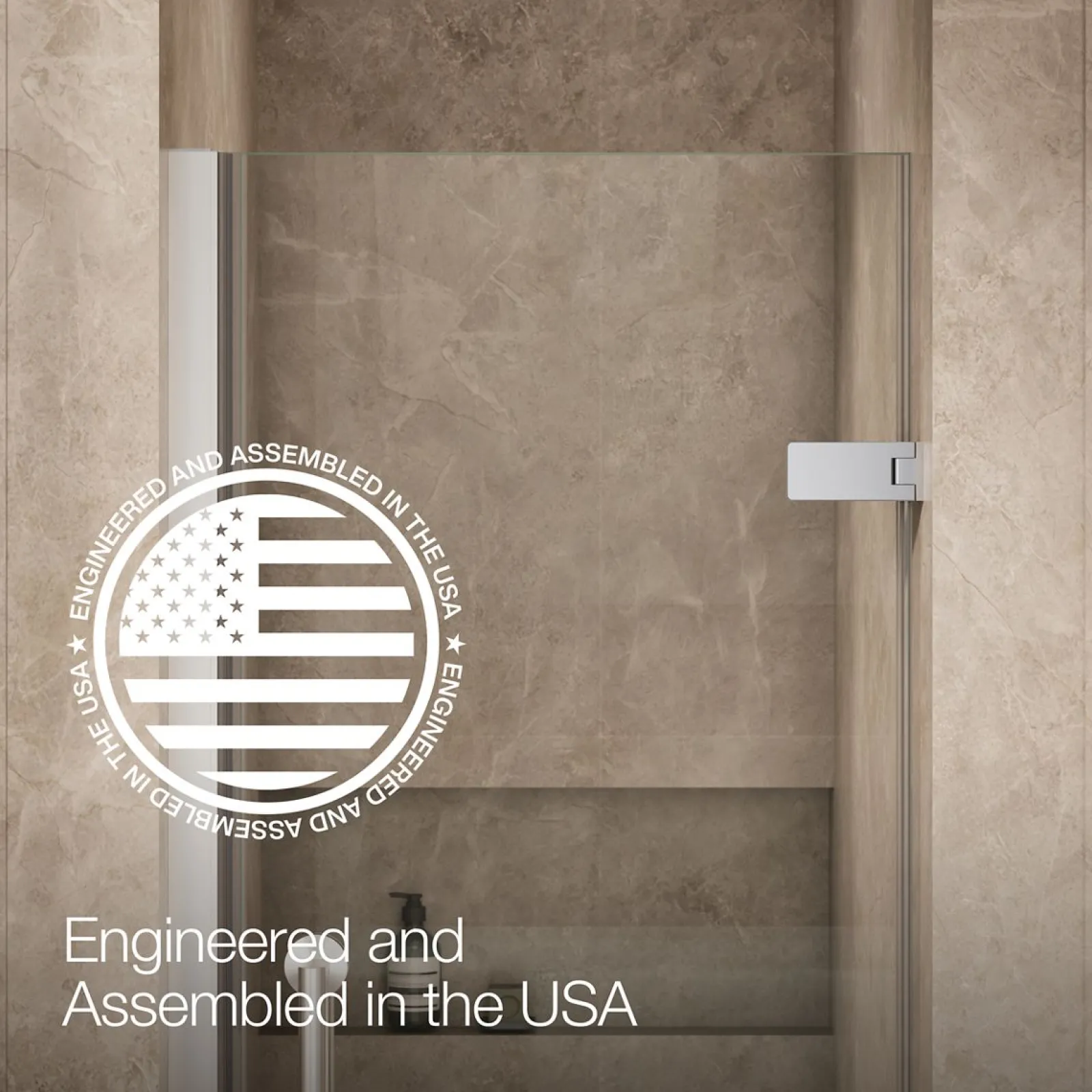 27-5/8"-28-3/8" W x 71-5/8" H pivot shower door with 3/8"-thick Crystal Clear glass^Kohler Sale