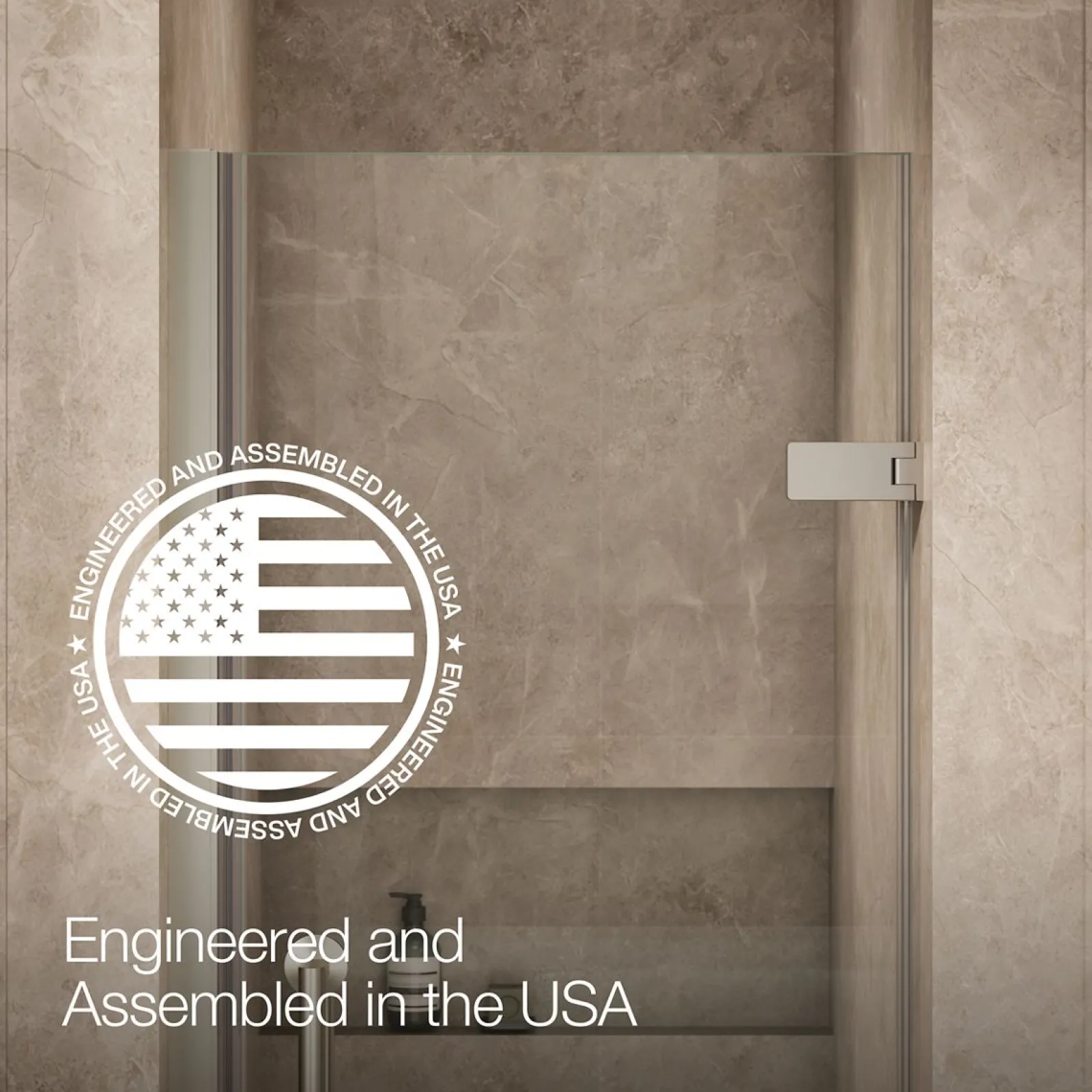 27-5/8"-28-3/8" W x 71-5/8" H pivot shower door with 3/8"-thick Crystal Clear glass^Kohler Sale